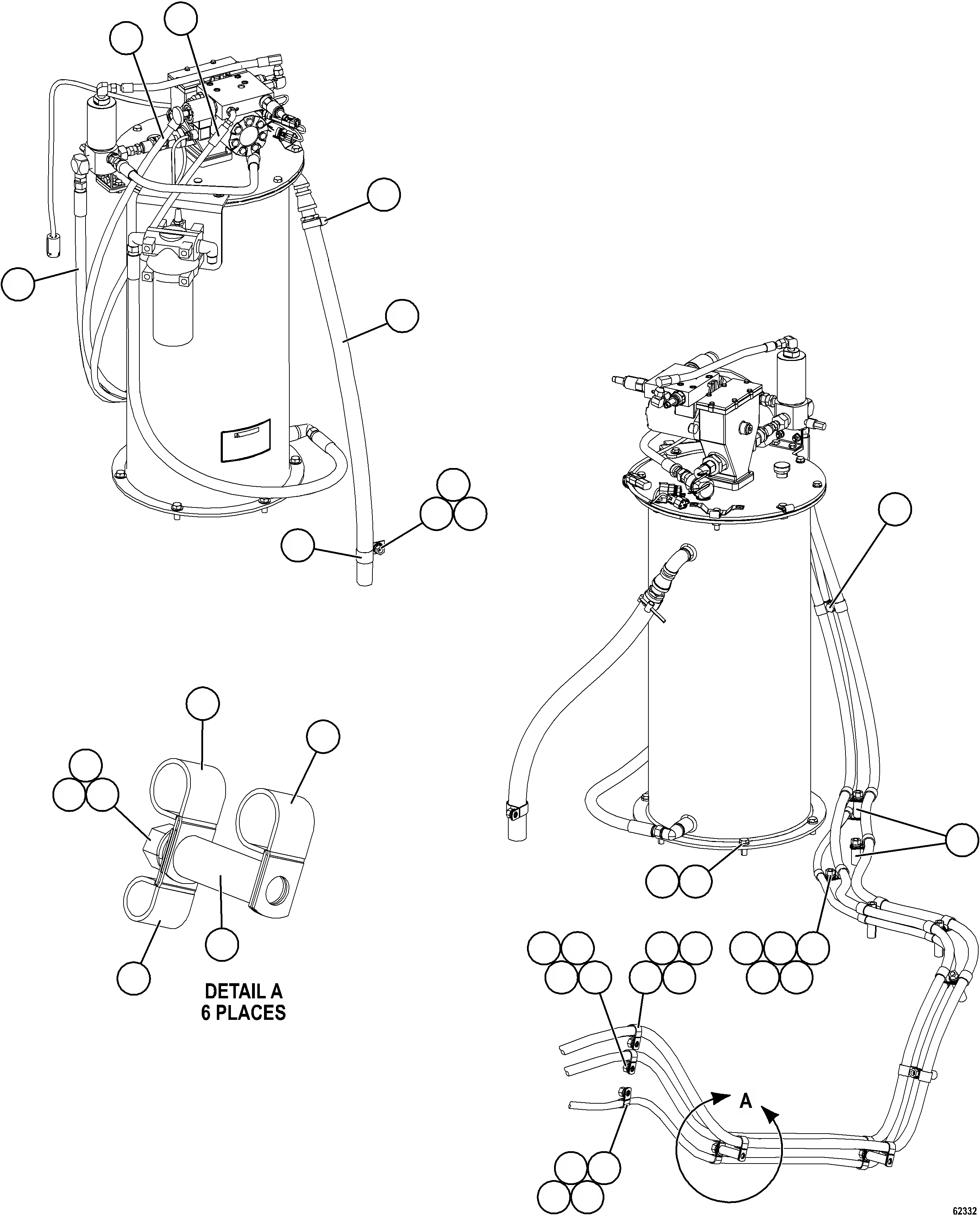Komatsu parts book diagram for AFE59-FW 930E-4 S/N A31849 & A31860  CERREJON: AUTOMATIC LUBRICATION SYSTEM    1/4