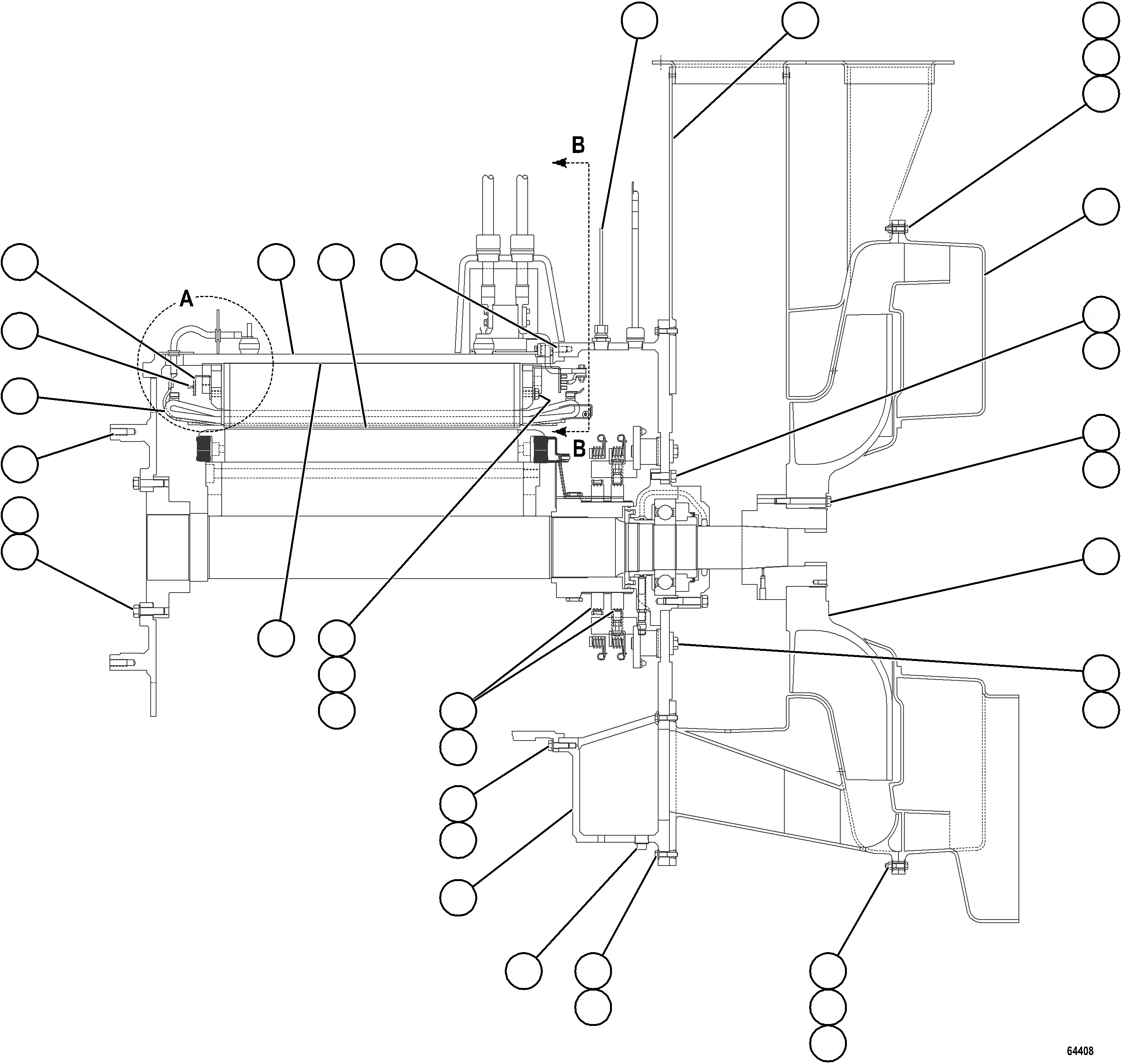 Komatsu parts book diagram for AFE59-FW 930E-4 S/N A31849 & A31860  CERREJON: ALTERNATOR - ENGINE MOUNT   1/2