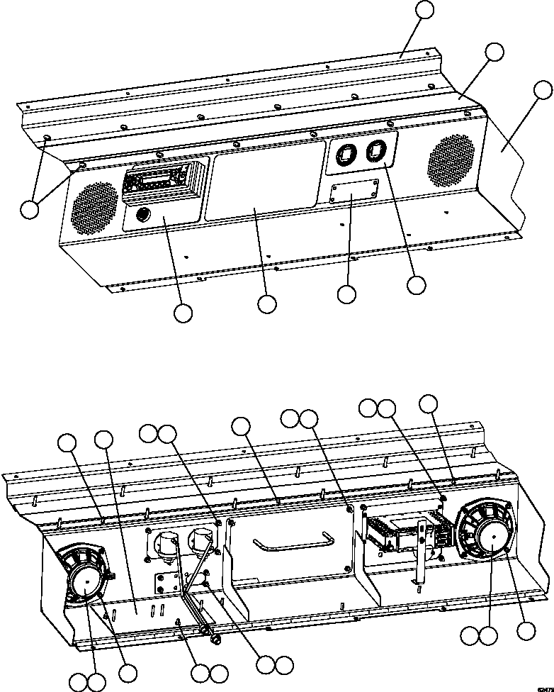 Komatsu parts book diagram for AFE59-FY 930E-4 S/N A31856 - A31859  JWANENG: OVERHEAD DASH MODULE
