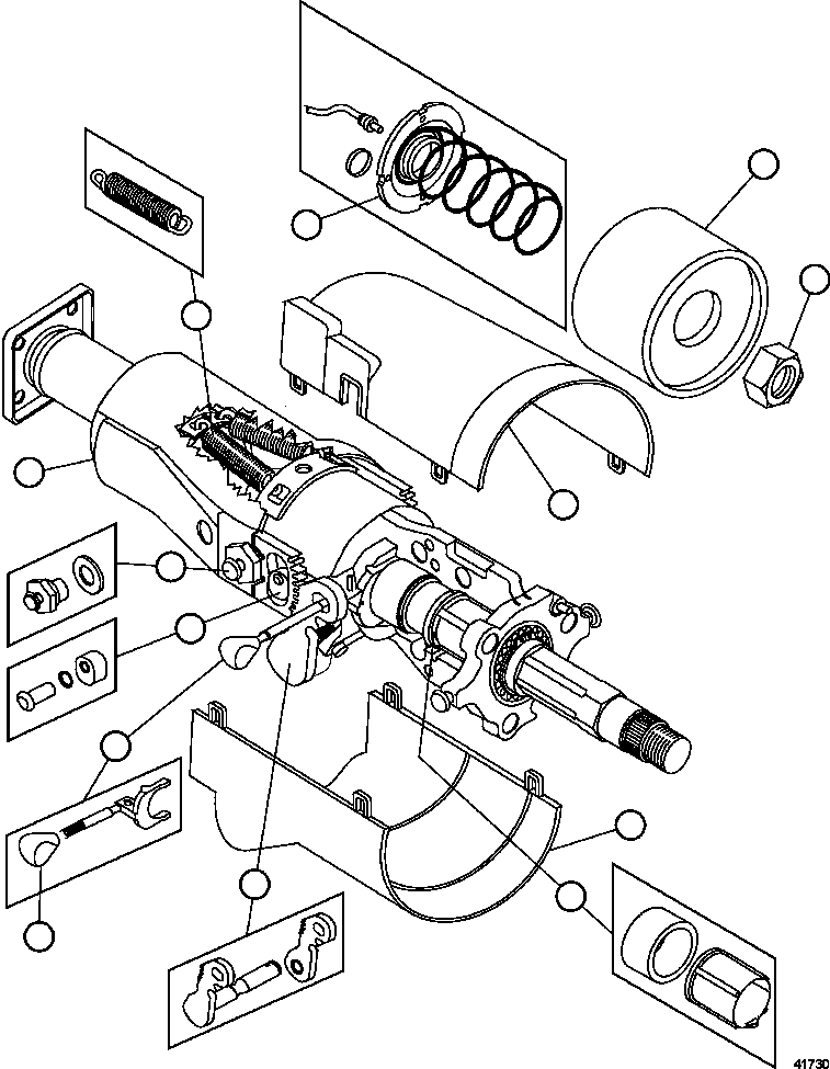 Komatsu parts book diagram for AFE59-FY 930E-4 S/N A31856 - A31859  JWANENG: STEERING COLUMN ASSEMBLY       XB8878