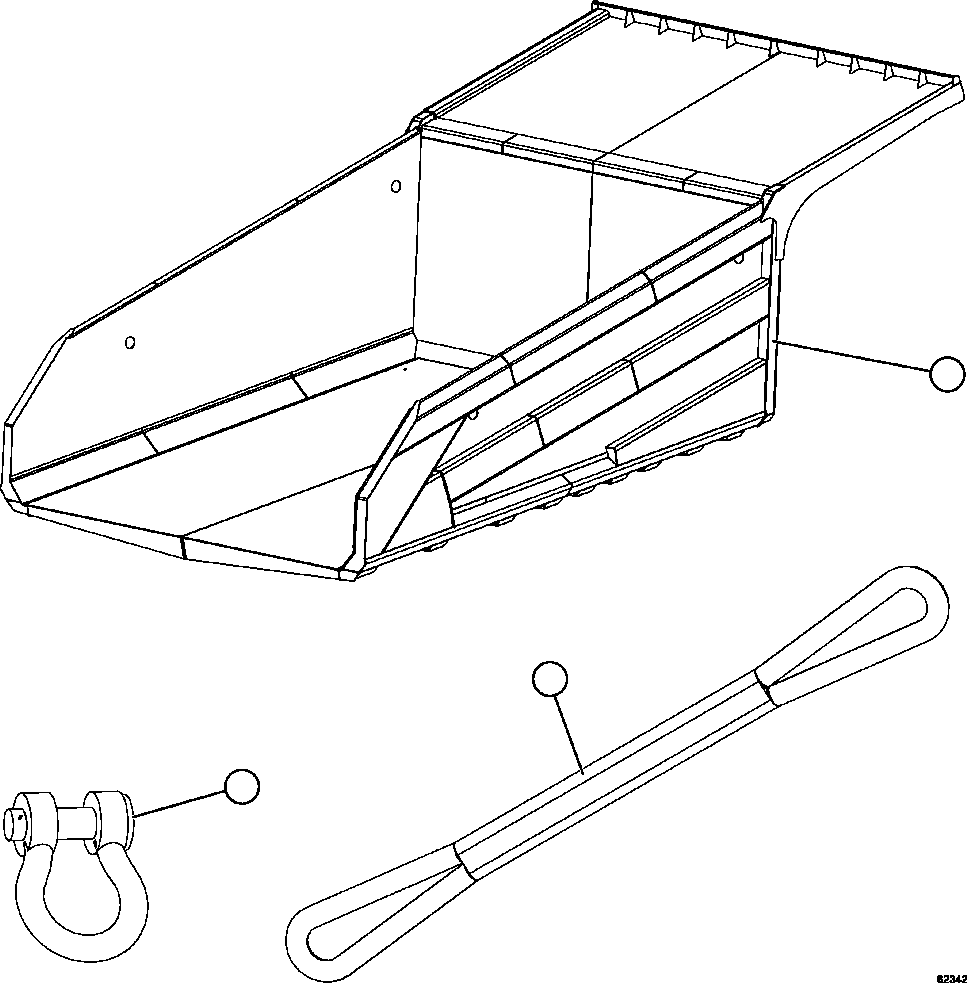 Komatsu parts book diagram for AFE59-FY 930E-4 S/N A31856 - A31859  JWANENG: BODY & SLING