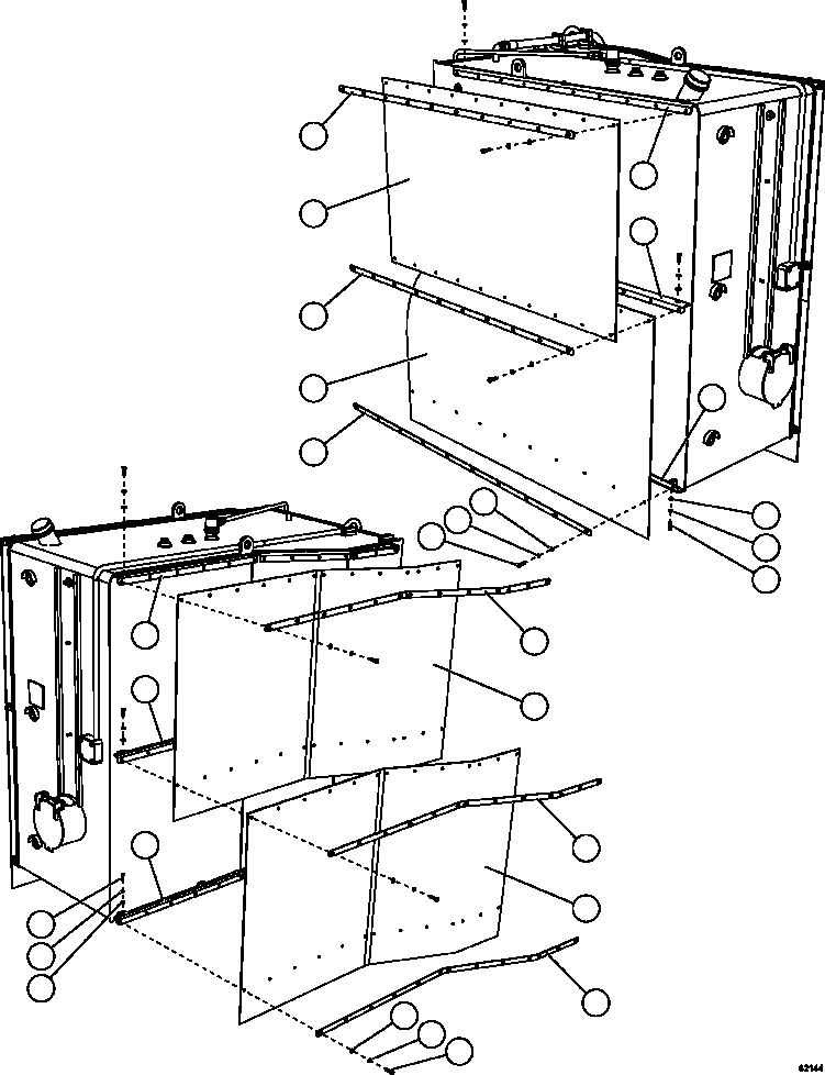 Komatsu parts book diagram for AFE59-FY 930E-4 S/N A31856 - A31859  JWANENG: FUEL TANK MUD FLAPS     2/2