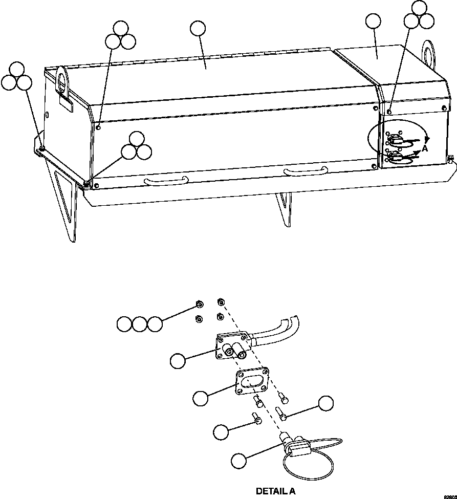 Komatsu parts book diagram for AFE59-FY 930E-4 S/N A31856 - A31859  JWANENG: BATTERY BOX    1/6