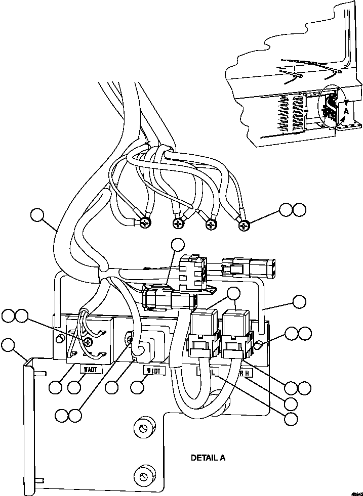 Komatsu parts book diagram for AFE59-FY 930E-4 S/N A31856 - A31859  JWANENG: WIPER/WASHER TIMER DELAY MODULES