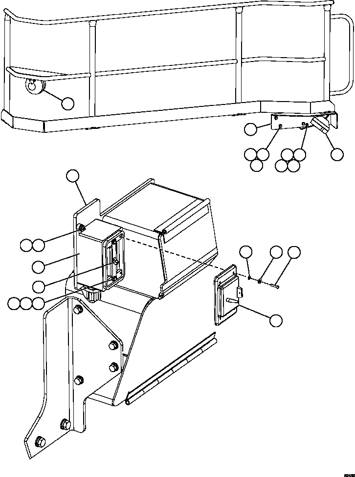 Komatsu parts book diagram for AFE59-FY 930E-4 S/N A31856 - A31859  JWANENG: LADDER LIGHT SWITCH