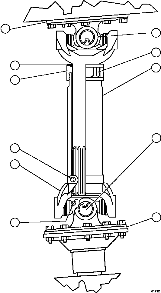 Komatsu parts book diagram for AFE59-FY 930E-4 S/N A31856 - A31859  JWANENG: DRIVESHAFT ASSEMBLY      PC0183