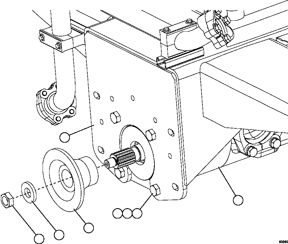 Komatsu parts book diagram for AFE59-FY 930E-4 S/N A31856 - A31859  JWANENG: HOIST PUMP INSTALLATION