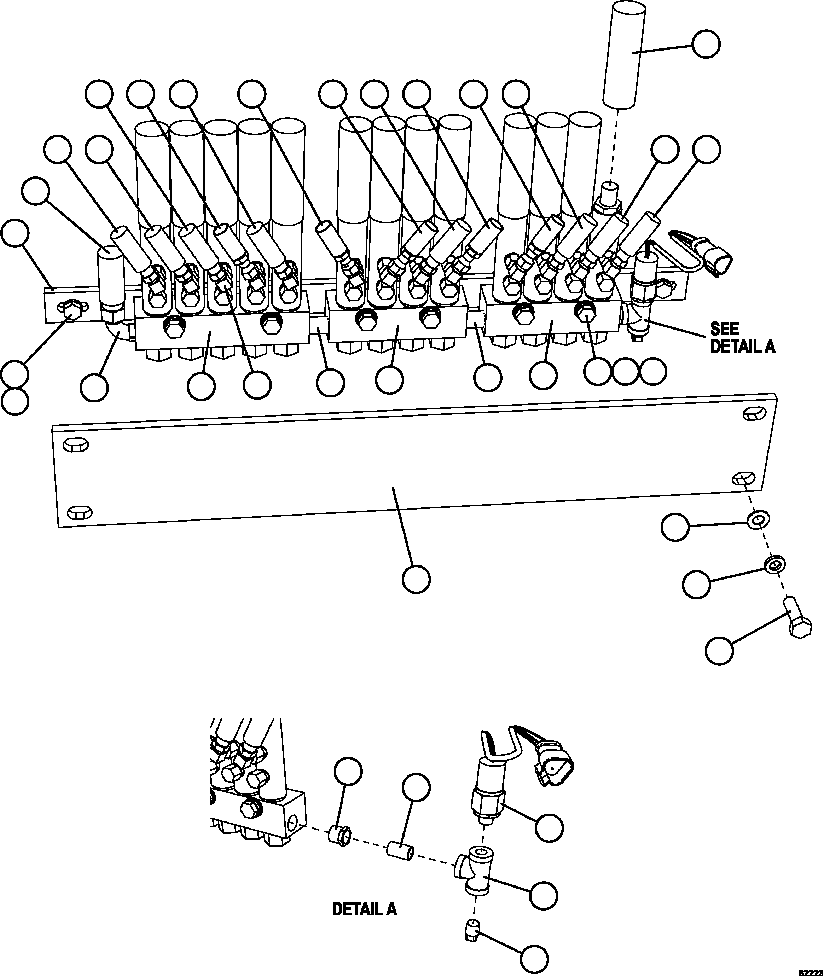 Komatsu parts book diagram for AFE59-FY 930E-4 S/N A31856 - A31859  JWANENG: AUTOMATIC LUBRICATION SYSTEM - REAR AXLE    1/2