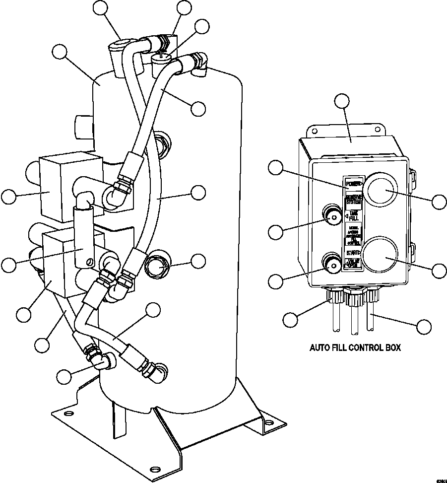 Komatsu parts book diagram for AFE59-FY 930E-4 S/N A31856 - A31859  JWANENG: RESERVE SYSTEM KIT     58E-61-00210
