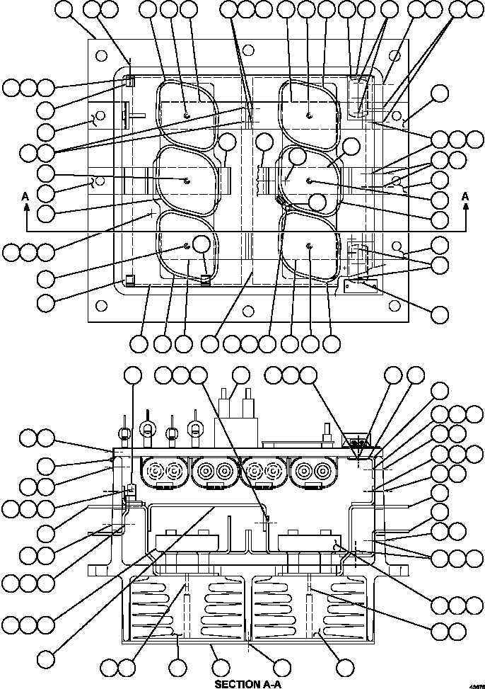 Komatsu parts book diagram for AFE59-FY 930E-4 S/N A31856 - A31859  JWANENG: AFSE PANEL     58B-43-00220