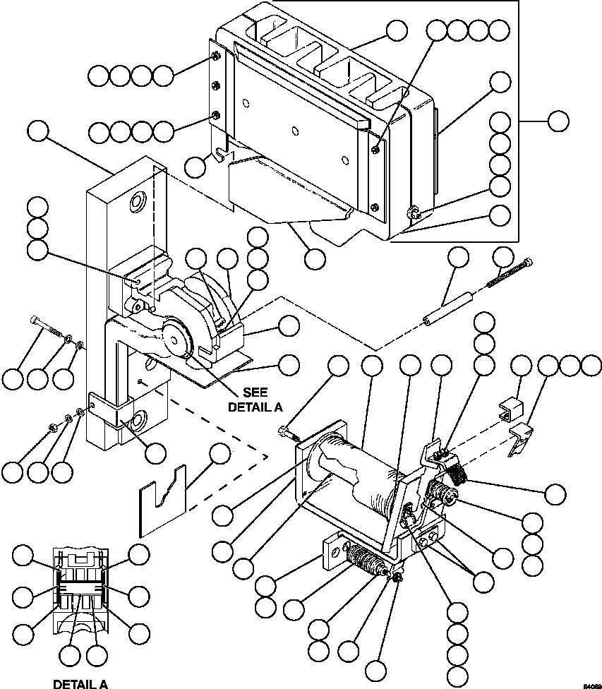 Komatsu parts book diagram for AFE59-FY 930E-4 S/N A31856 - A31859  JWANENG: CONTACTOR - GF & GFR             VE1317