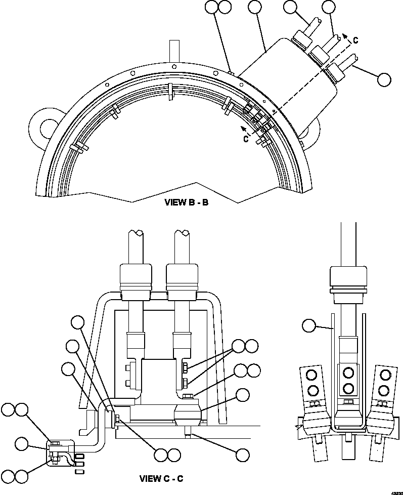Komatsu parts book diagram for AFE59-FY 930E-4 S/N A31856 - A31859  JWANENG: ALTERNATOR - MAIN ELECTRICAL CONNECTION