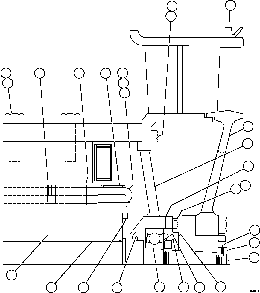 Komatsu parts book diagram for AFE59-FY 930E-4 S/N A31856 - A31859  JWANENG: BLOWER MOTOR (NON-COMMUTATOR END)   XA4146
