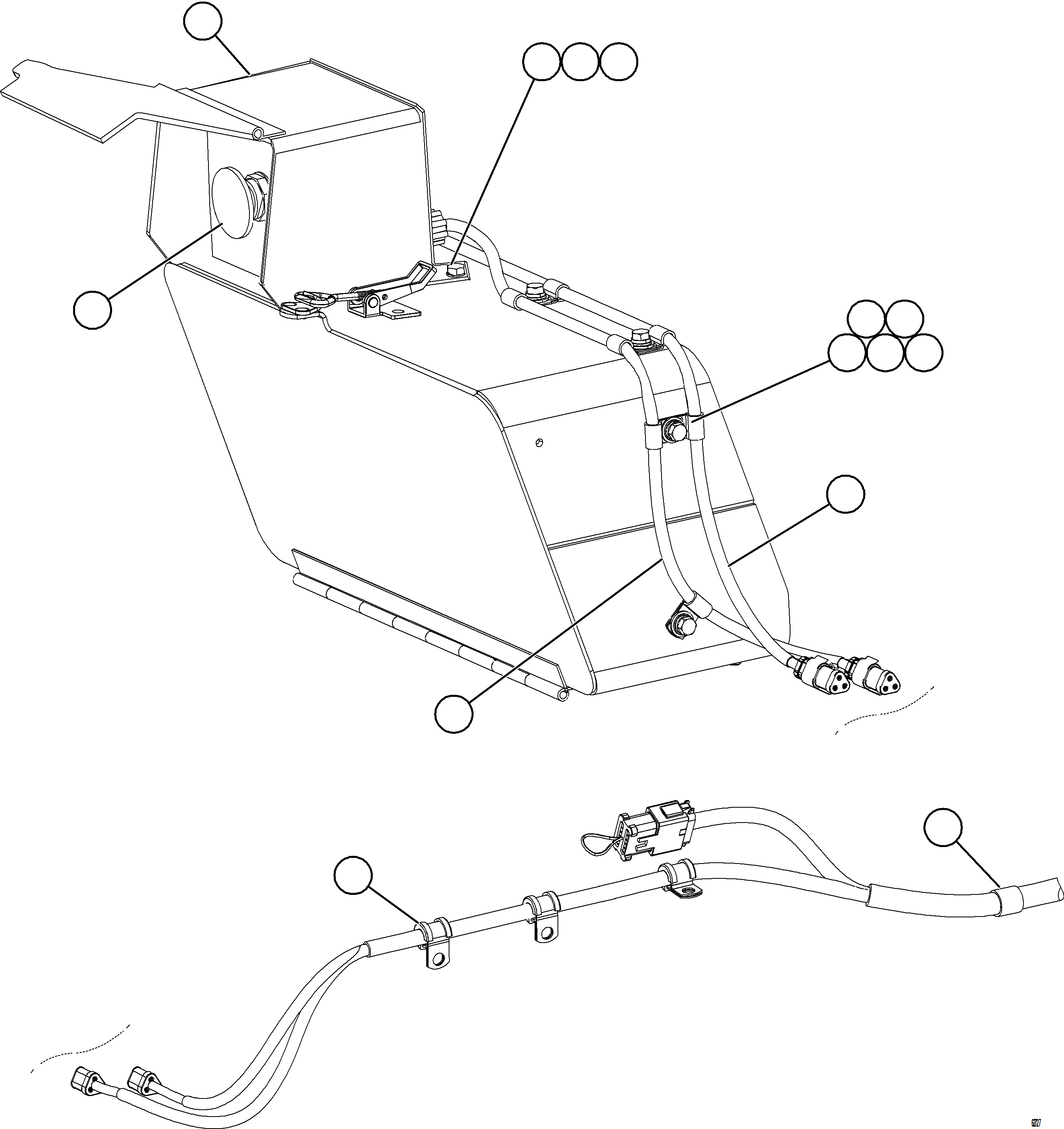 Komatsu parts book diagram for AFE59-GH 930E-4 S/N A31966 - A31967  PENASQUITO: EMERGENCY SHUTDOWN SWITCH