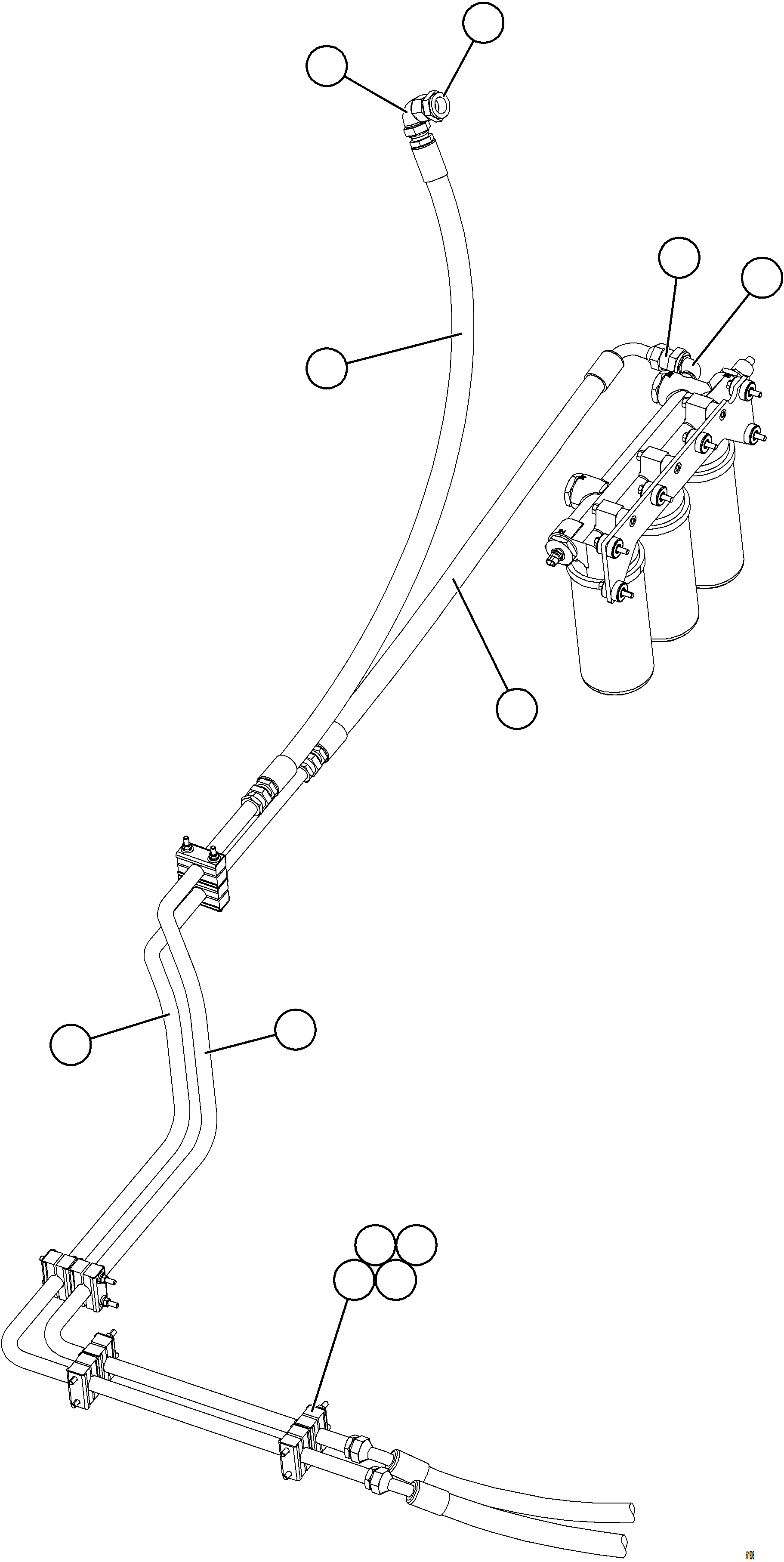 Komatsu parts book diagram for AFE59-GH 930E-4 S/N A31966 - A31967  PENASQUITO: STARTING SYSTEM WIRING    3/5