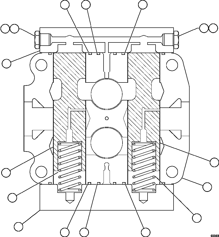 Komatsu parts book diagram for AFE59-GH 930E-4 S/N A31966 - A31967  PENASQUITO: SPOOL SECTION ASSEMBLY - TANK     BF3050