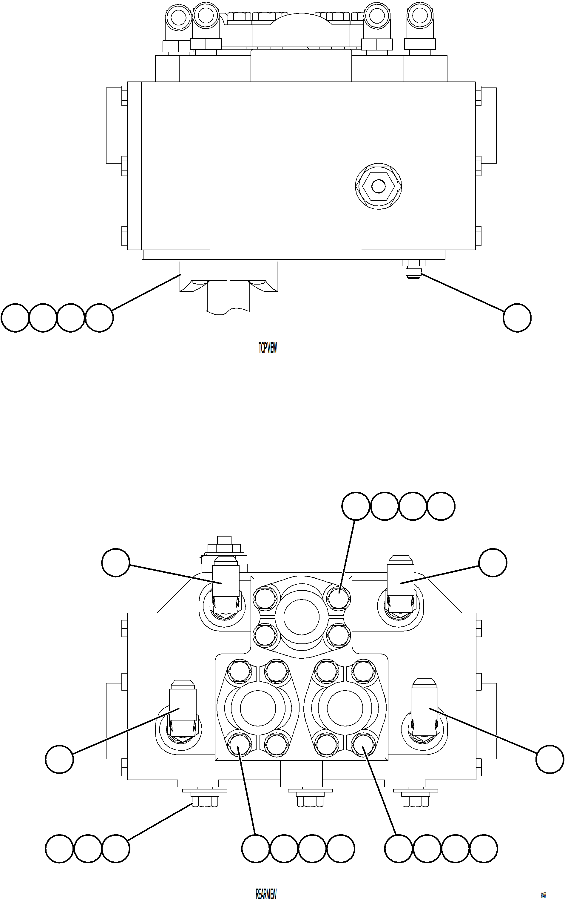 Komatsu parts book diagram for AFE59-GH 930E-4 S/N A31966 - A31967  PENASQUITO: FLOW AMPLIFIER VALVE PIPING & INSTALLATION