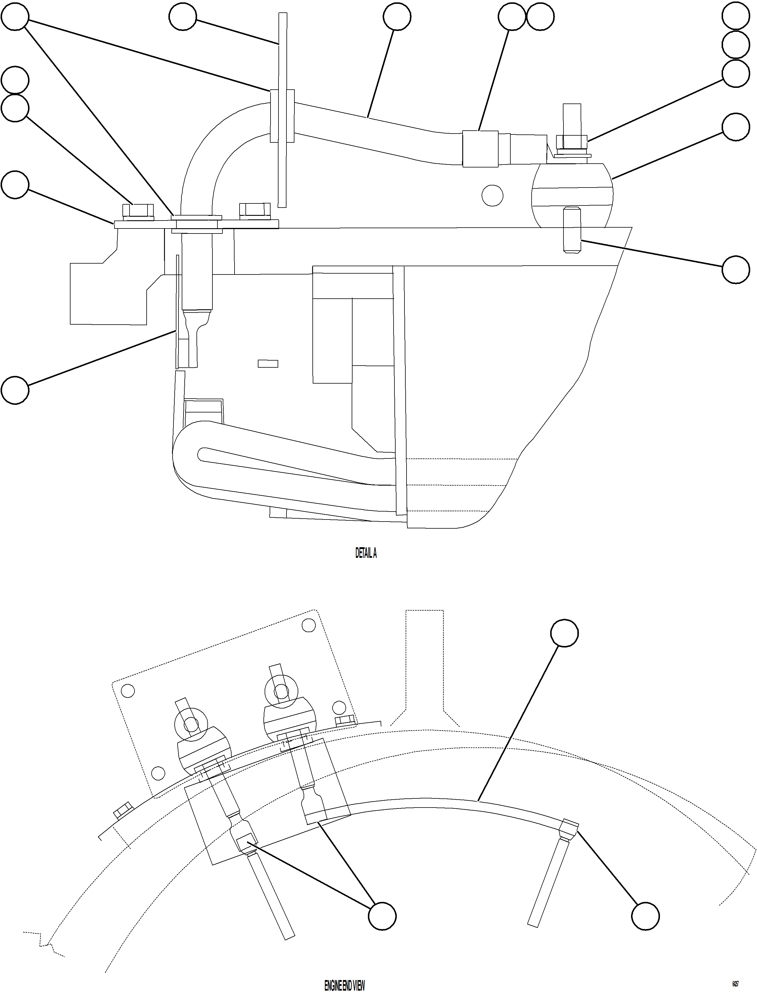 Komatsu parts book diagram for AFE59-GH 930E-4 S/N A31966 - A31967  PENASQUITO: ALTERNATOR - TERTIARY CONNECTION
