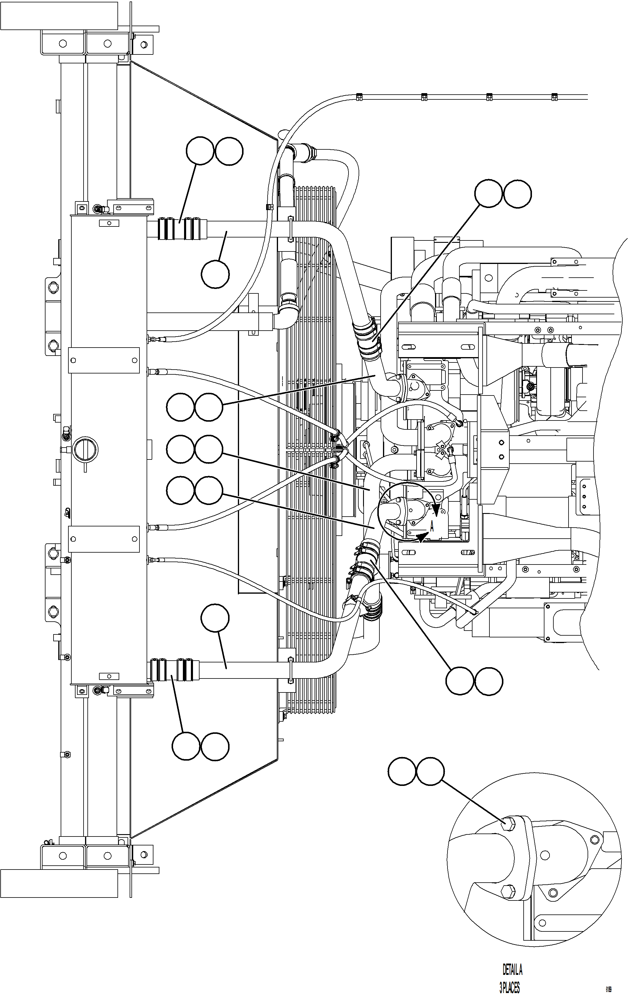 Dump Trucks Komatsu / AFE59-GK 930E-4 S/N A31979, A31984 & A31989 BGC(AFE59-GK) / RADIATOR PIPING   2/4(064 : 61889)