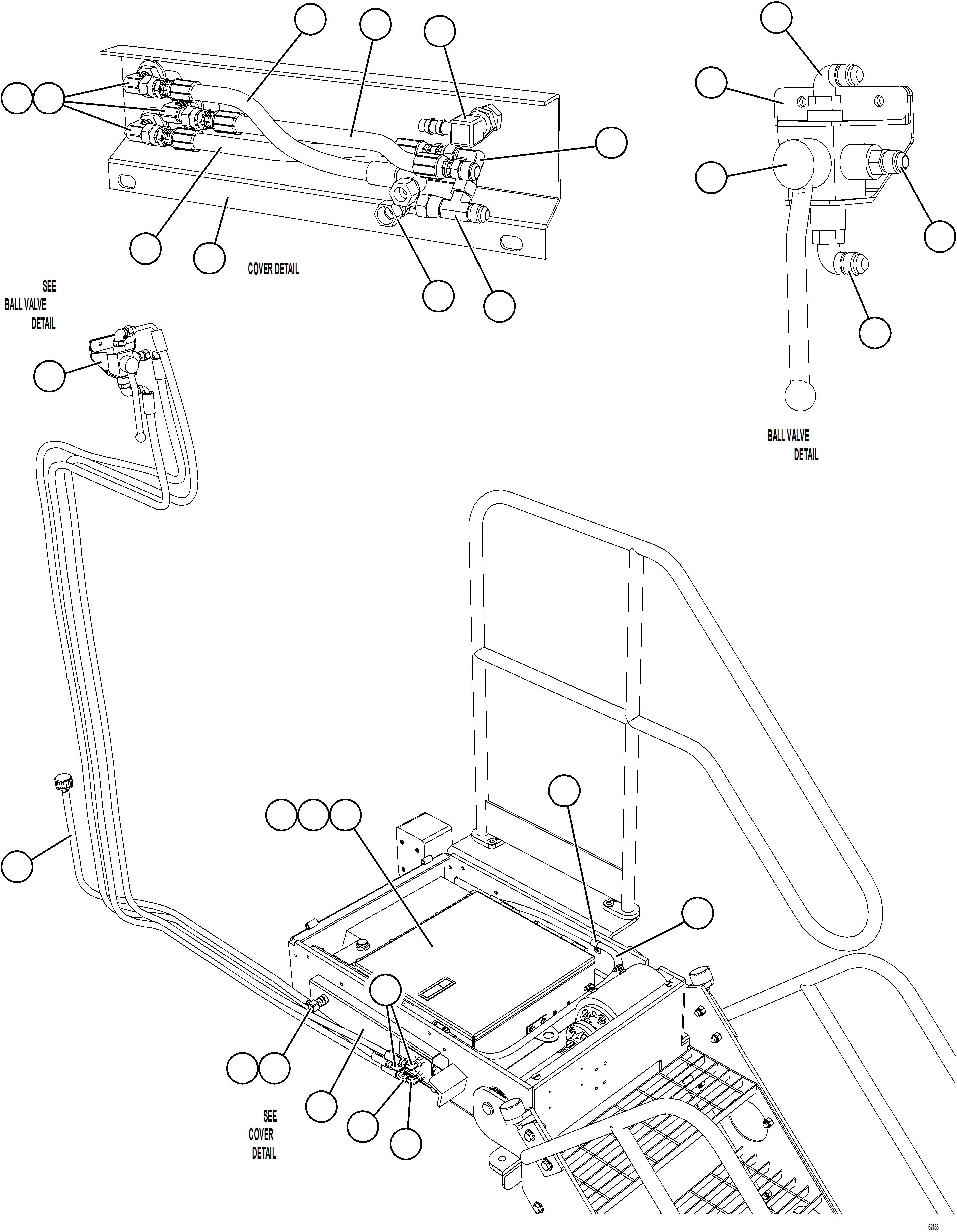 Dump Trucks Komatsu / AFE59-GK 930E-4 S/N A31979, A31984 & A31989 BGC(AFE59-GK) / RETRACTABLE LADDER ASSEMBLY   2/2    58F-60-01430(634 : 62133)