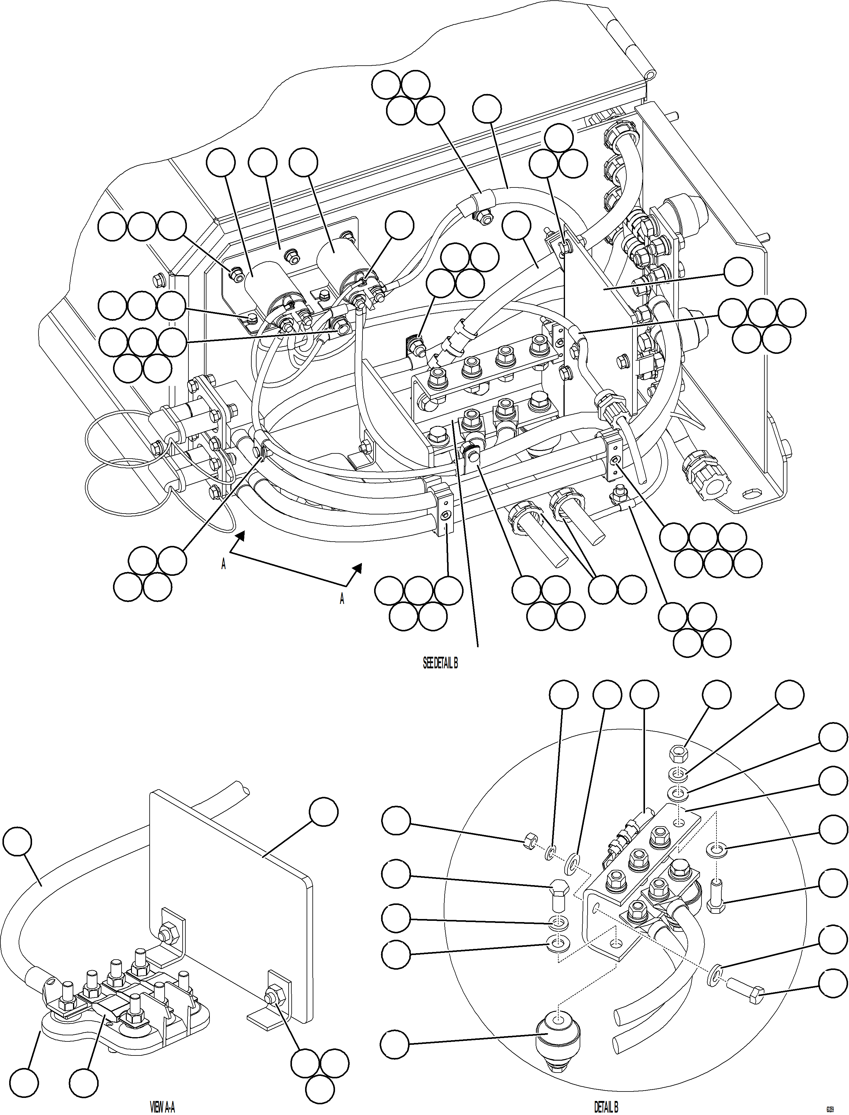 Komatsu parts book diagram for AFE59-GN 930E-4 S/N A31993  CASSERONES: BATTERY BOX    5/6