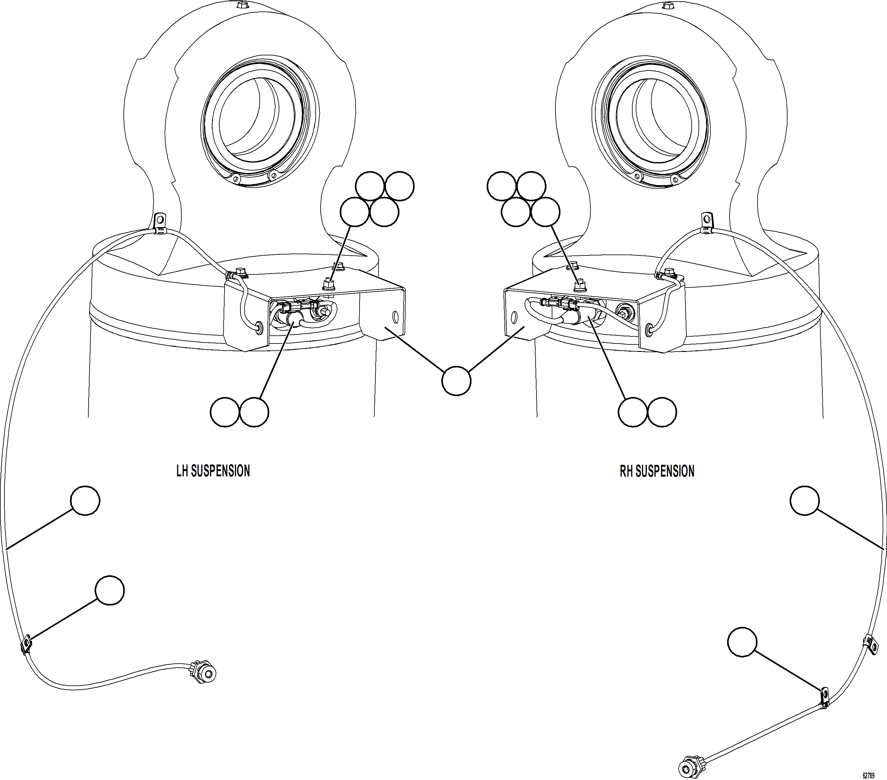 Komatsu parts book diagram for AFE59-GN 930E-4 S/N A31993  CASSERONES: PLM SENSOR - REAR SUSPENSIONS