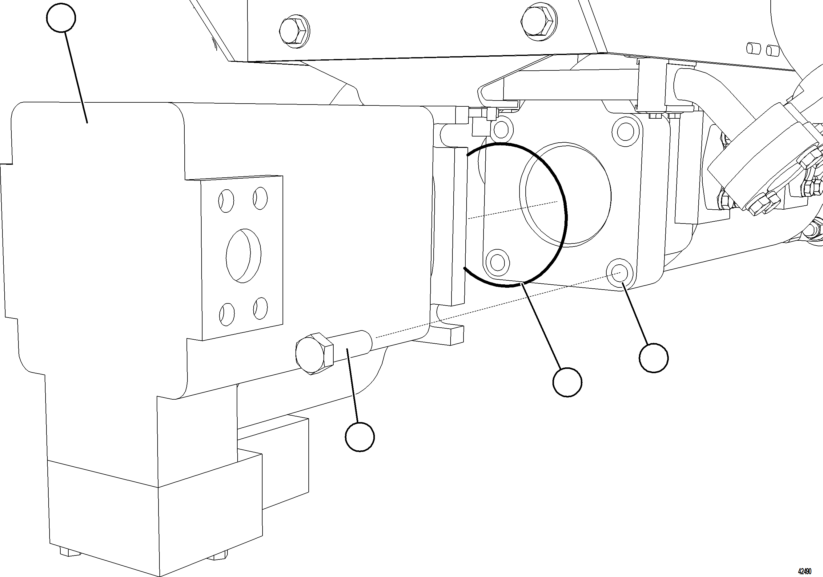 Komatsu parts book diagram for AFE59-GN 930E-4 S/N A31993  CASSERONES: STEERING PUMP INSTALLATION