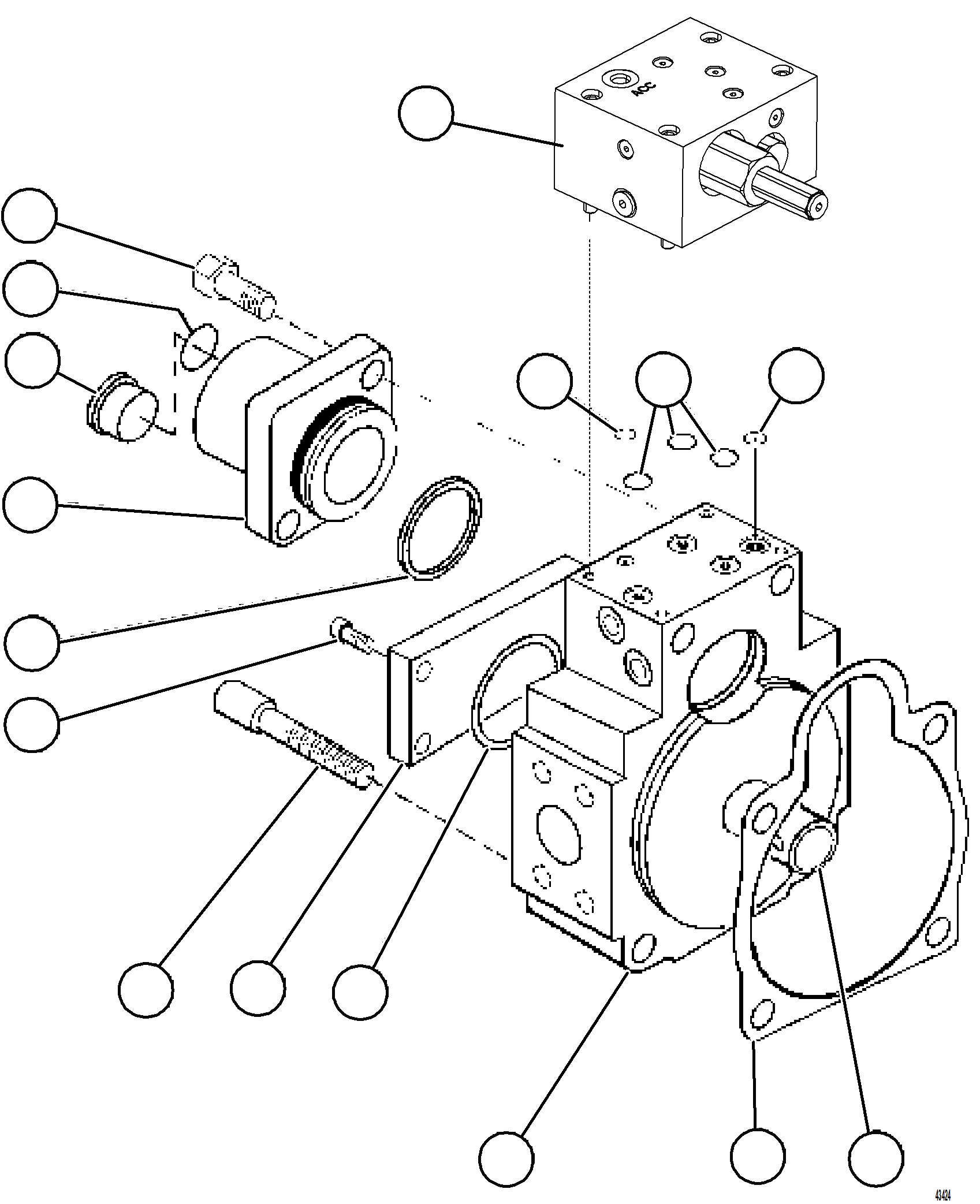 Komatsu parts book diagram for AFE59-GN 930E-4 S/N A31993  CASSERONES: STEERING PUMP HOUSING (REAR)      58C-60-00080