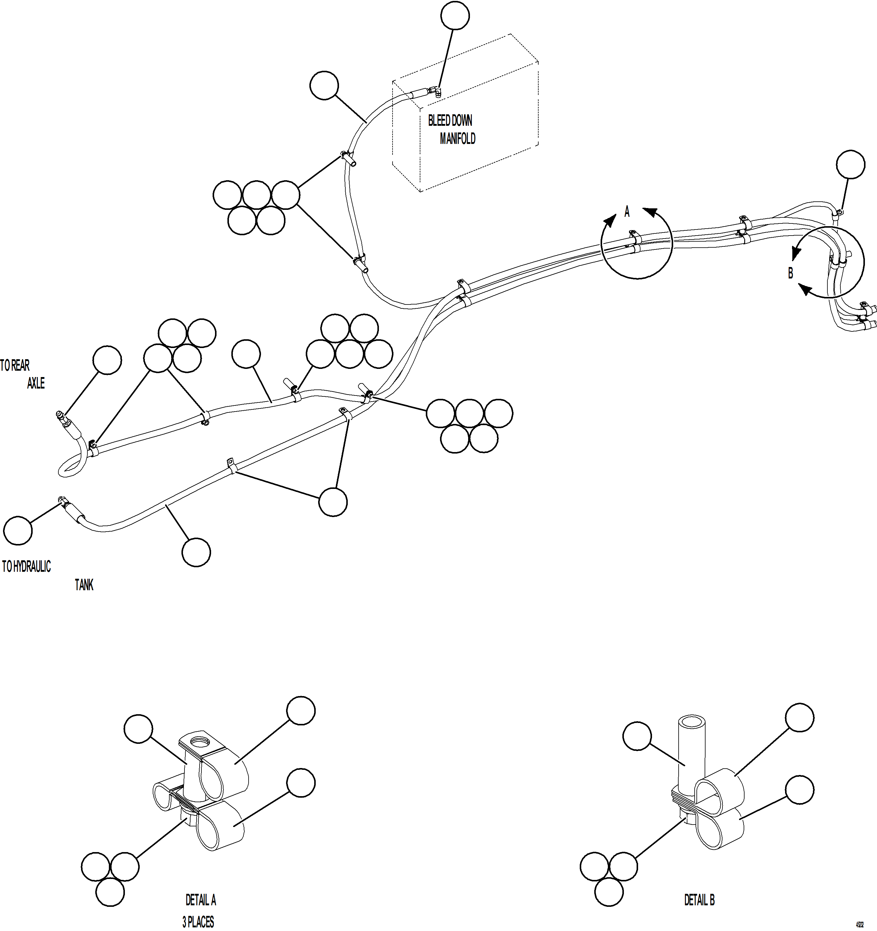 Komatsu parts book diagram for AFE59-GN 930E-4 S/N A31993  CASSERONES: AUTOMATIC LUBRICATION SYSTEM    4/4
