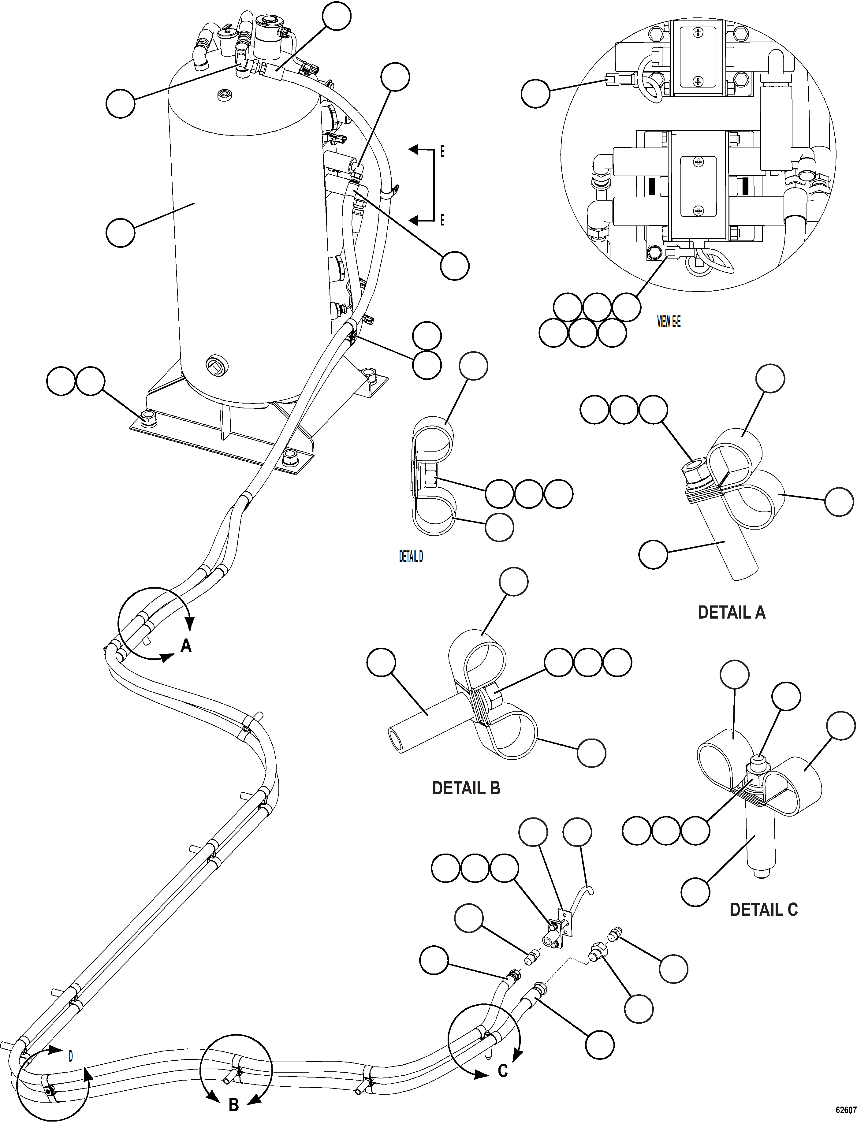 Komatsu parts book diagram for AFE59-GN 930E-4 S/N A31993  CASSERONES: ENGINE OIL RESERVE SYSTEM   1/2