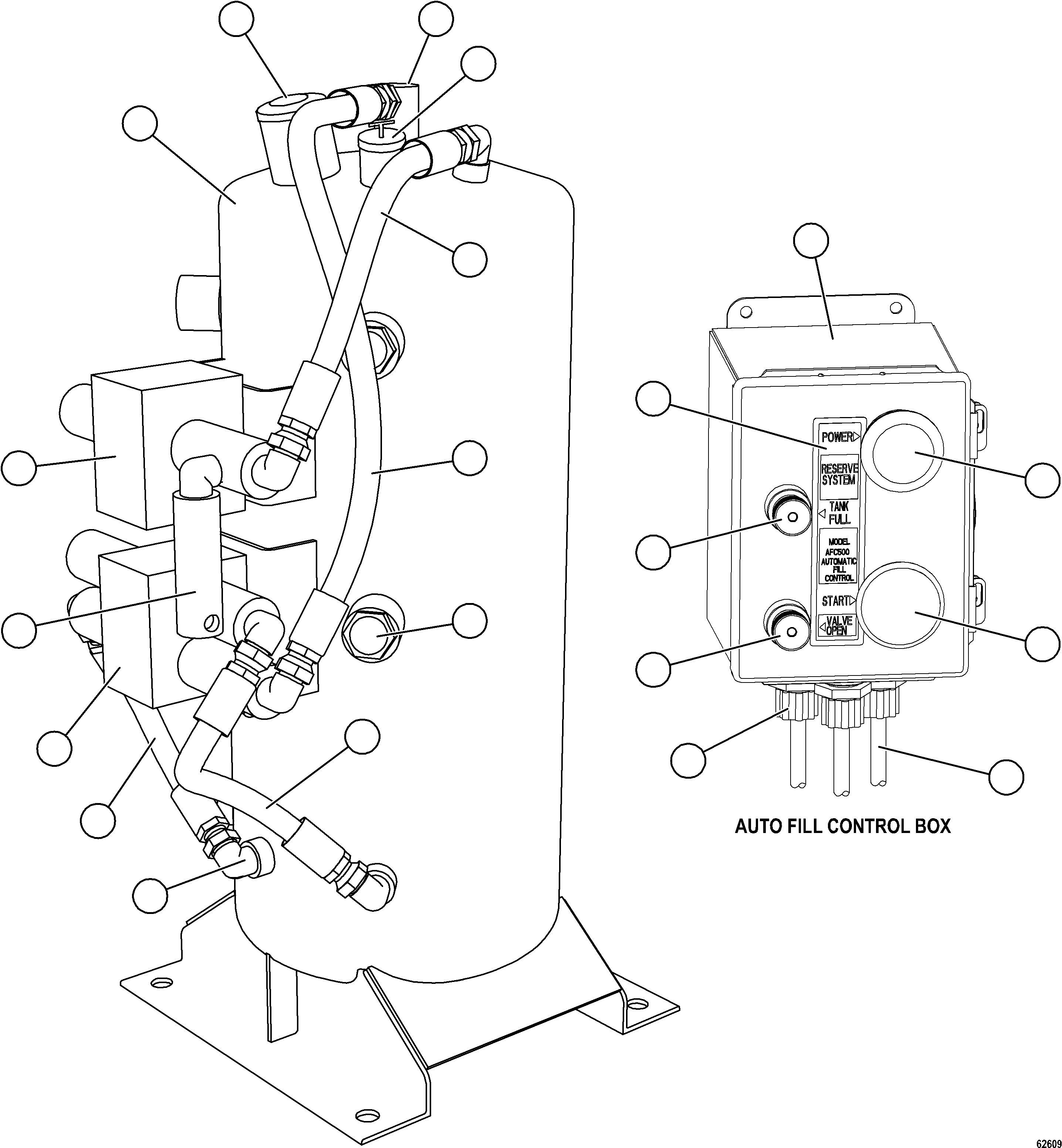 Komatsu parts book diagram for AFE59-GN 930E-4 S/N A31993  CASSERONES: RESERVE SYSTEM KIT     58E-61-00210