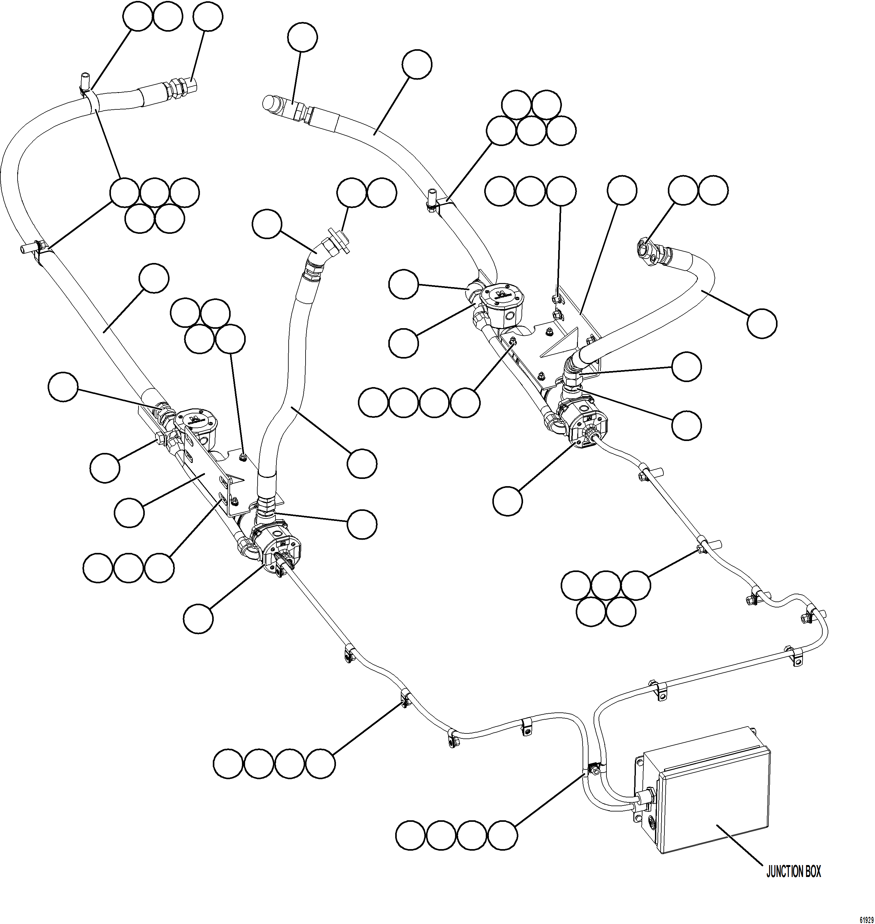 Komatsu parts book diagram for AFE59-GN 930E-4 S/N A31993  CASSERONES: HOTSTART - ENGINE COOLANT