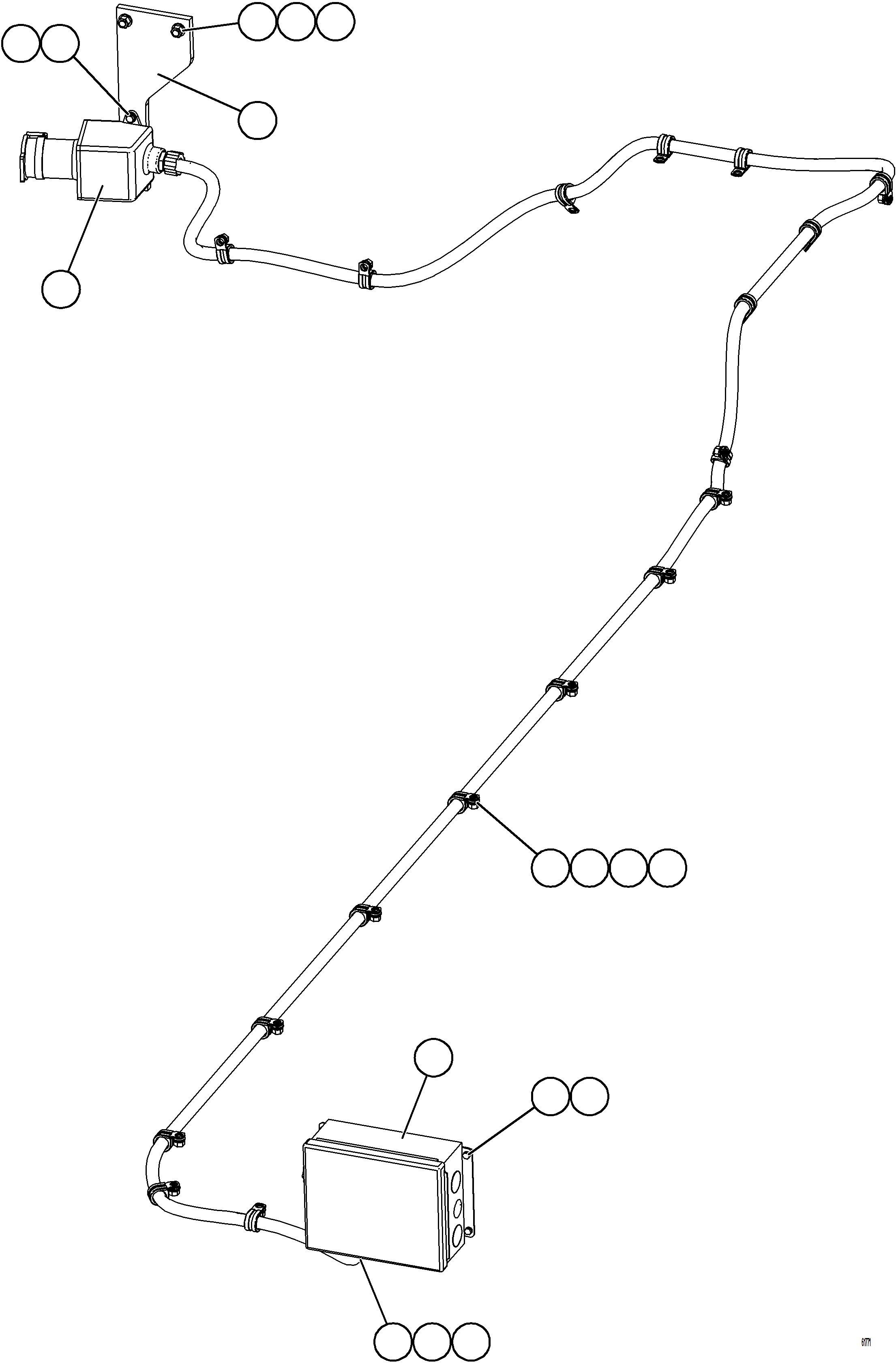 Komatsu parts book diagram for AFE59-GN 930E-4 S/N A31993  CASSERONES: HOTSTART - JUNCTION BOX AND RECEPTACLE