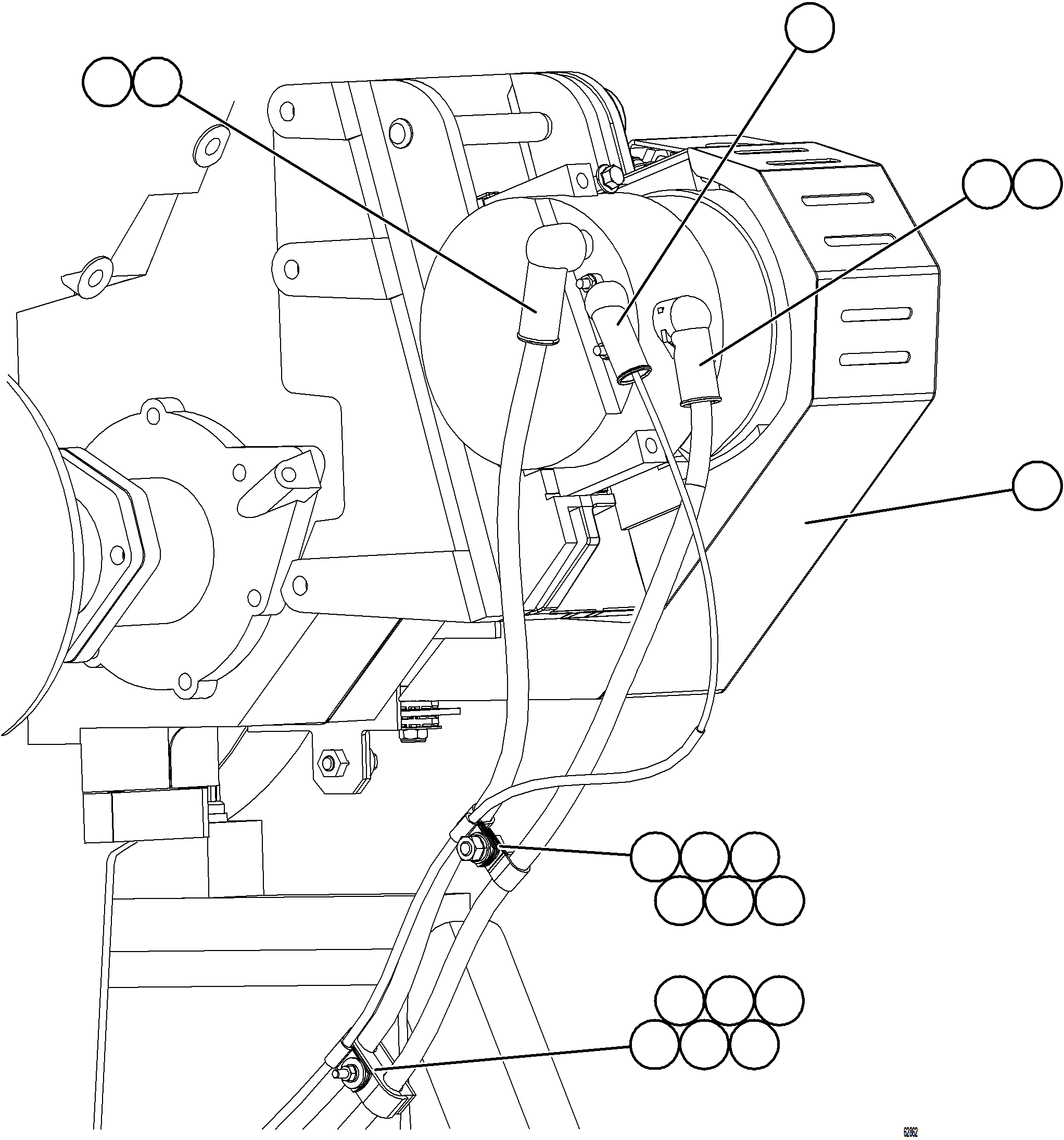 Komatsu parts book diagram for AFE59-GP 930E-4 S/N A31996, A32007, A32028 & A32036 - A32038  EPSA: STARTING SYSTEM WIRING    4/4