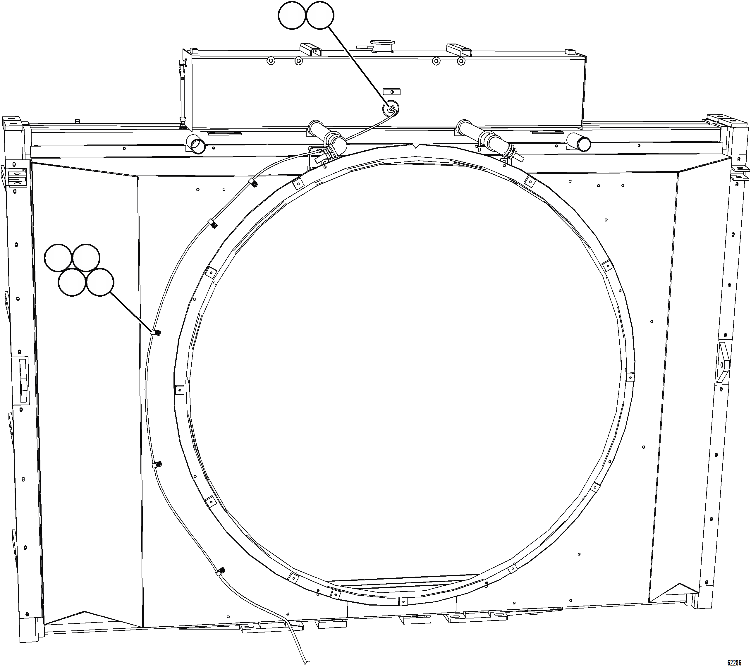 Komatsu parts book diagram for AFE59-GP 930E-4 S/N A31996, A32007, A32028 & A32036 - A32038  EPSA: COOLANT LEVEL SWITCH INSTALLATION