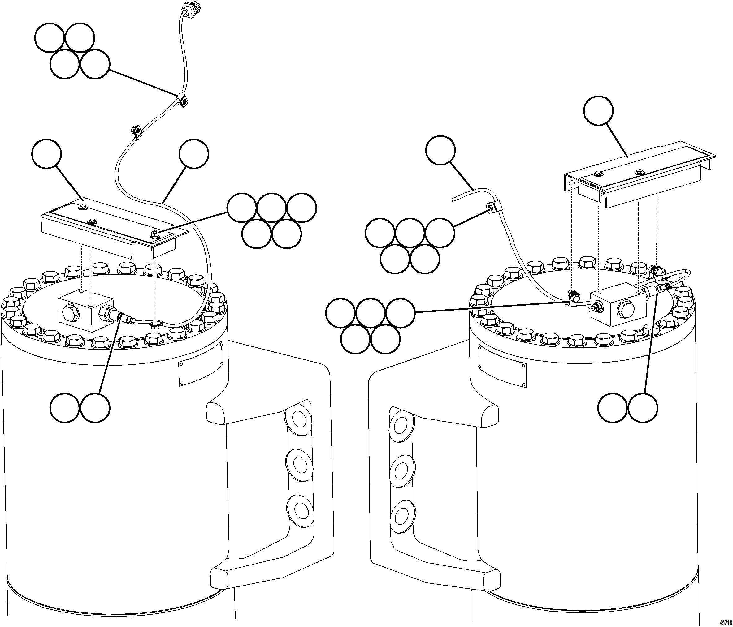 Komatsu parts book diagram for AFE59-GP 930E-4 S/N A31996, A32007, A32028 & A32036 - A32038  EPSA: PLM SENSOR - FRONT SUSPENSIONS