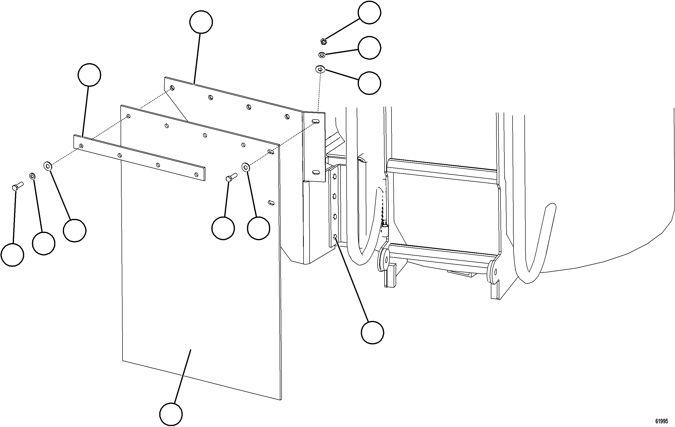 Komatsu parts book diagram for AFE59-GP 930E-4 S/N A31996, A32007, A32028 & A32036 - A32038  EPSA: HYDRAULIC TANK MUD FLAPS    1/2