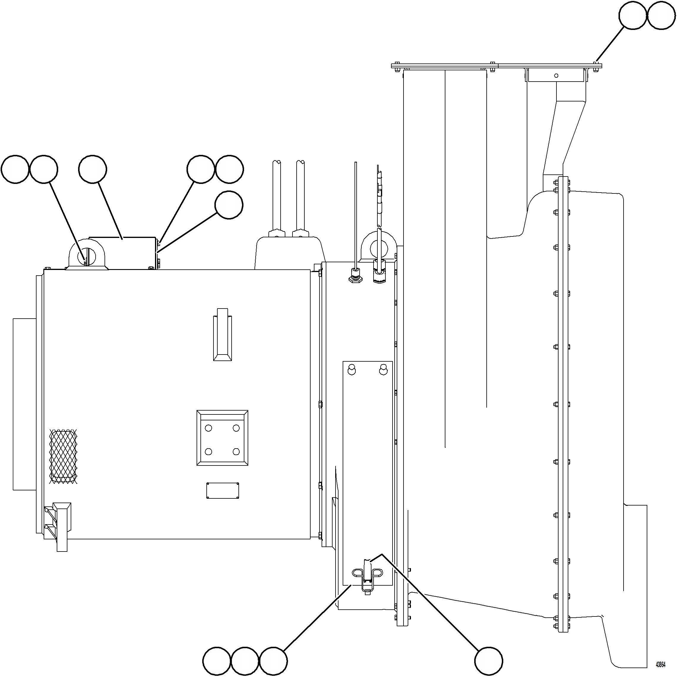 Komatsu parts book diagram for AFE59-GP 930E-4 S/N A31996, A32007, A32028 & A32036 - A32038  EPSA: ALTERNATOR/BLOWER ASSEMBLY        58F-06-05170