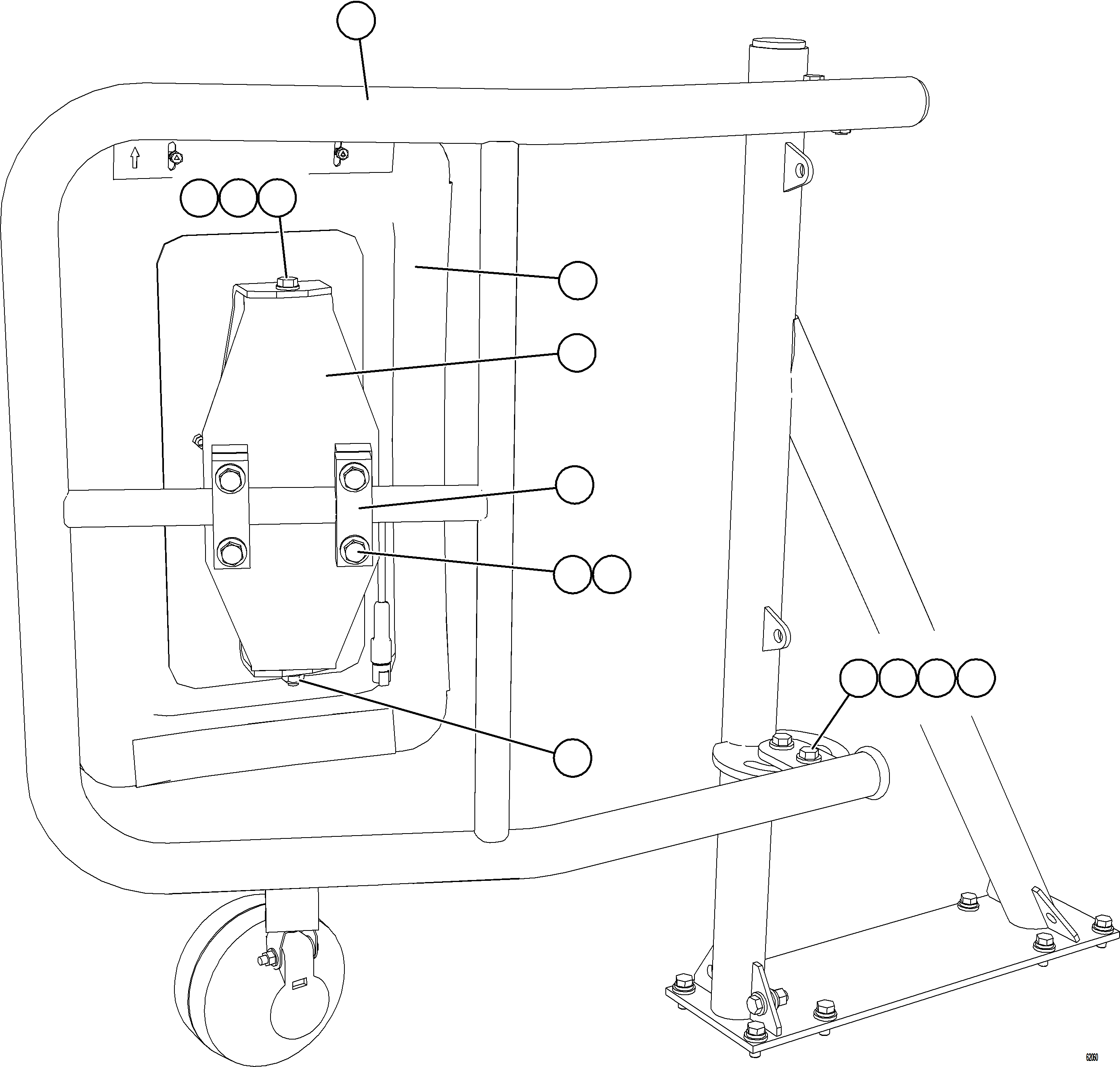 Komatsu parts book diagram for AFE59-GY 930E-4 S/N A32045 - A32046 & A32058 - A32061 VALE CARAJAS: RH MIRROR INSTALLATION
