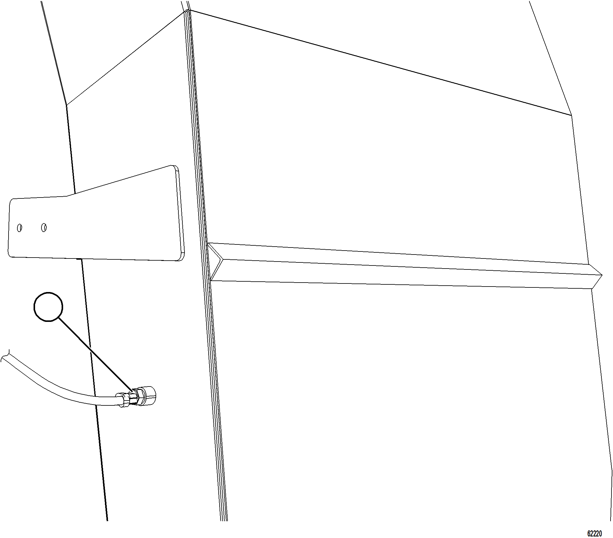 Komatsu parts book diagram for AFE59-GY 930E-4 S/N A32045 - A32046 & A32058 - A32061 VALE CARAJAS: ALTERNATOR BLOWER INLET DUCT TEMPERATURE SENSOR