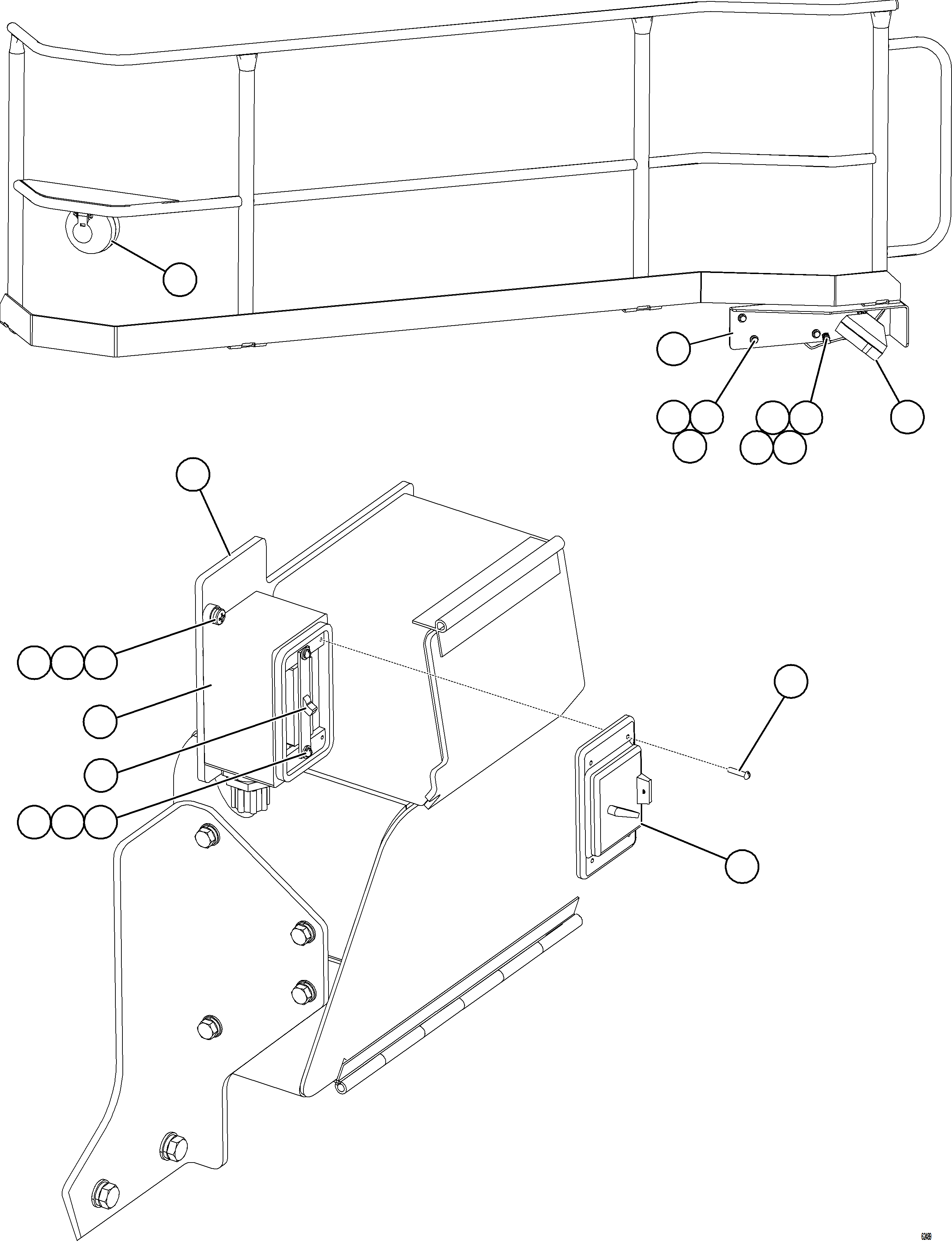 Komatsu parts book diagram for AFE59-GY 930E-4 S/N A32045 - A32046 & A32058 - A32061 VALE CARAJAS: LADDER LIGHT SWITCH