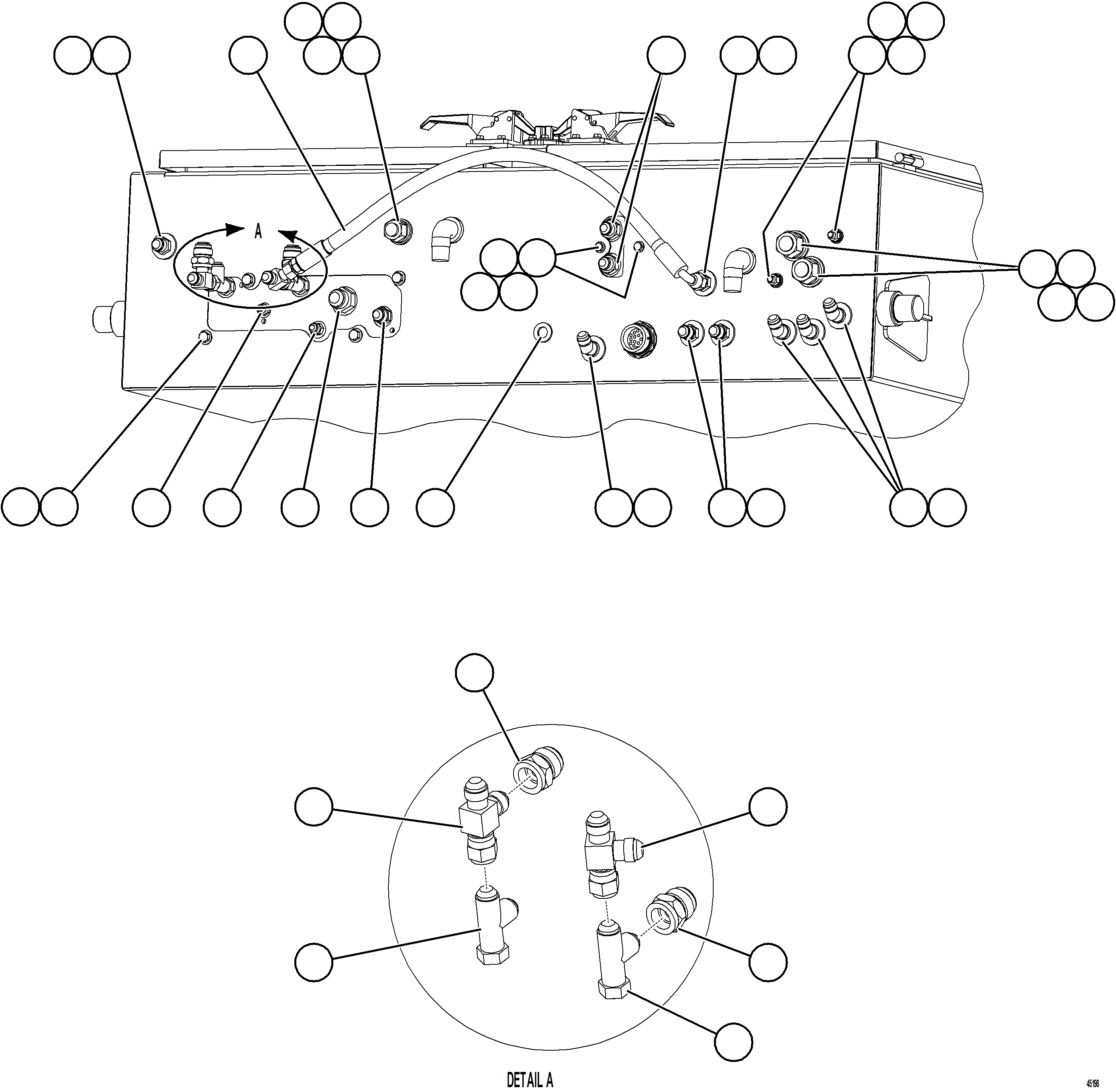 Komatsu parts book diagram for AFE59-GY 930E-4 S/N A32045 - A32046 & A32058 - A32061 VALE CARAJAS: HYDRAULIC BRAKE CABINET    2/2