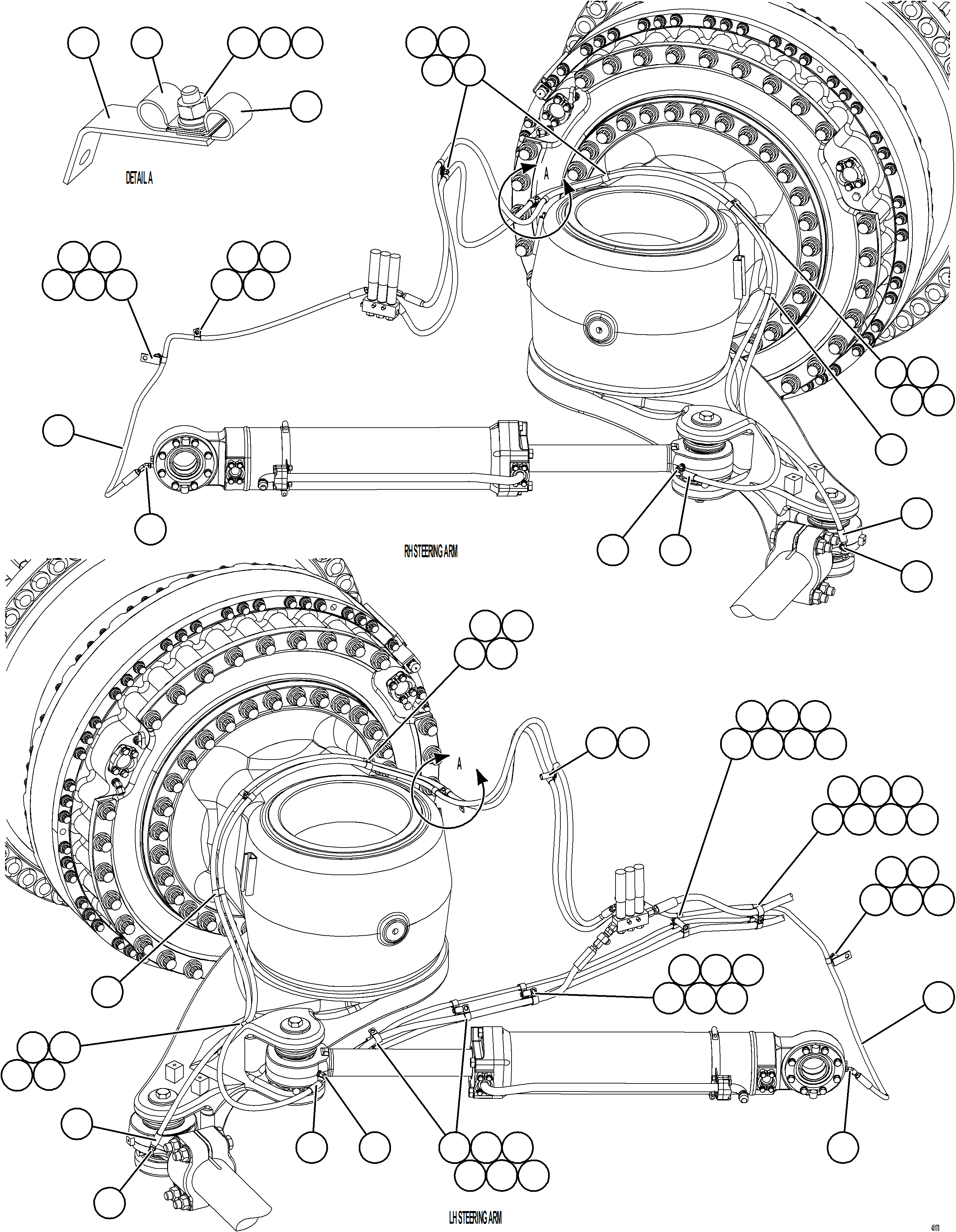 Komatsu parts book diagram for AFE59-GY 930E-4 S/N A32045 - A32046 & A32058 - A32061 VALE CARAJAS: AUTOMATIC LUBRICATION SYSTEM    2/4