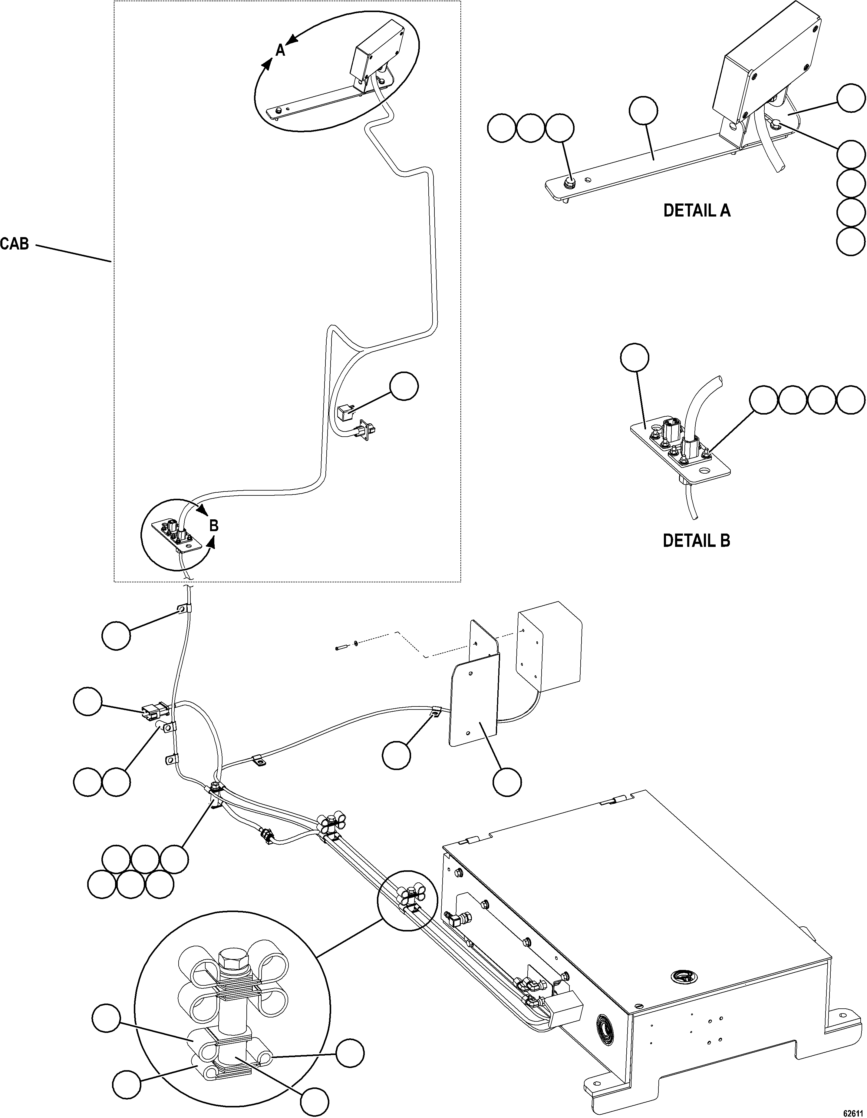 Komatsu parts book diagram for AFE59-GY 930E-4 S/N A32045 - A32046 & A32058 - A32061 VALE CARAJAS: RETRACTABLE LADDER INSTALLATION 3/4