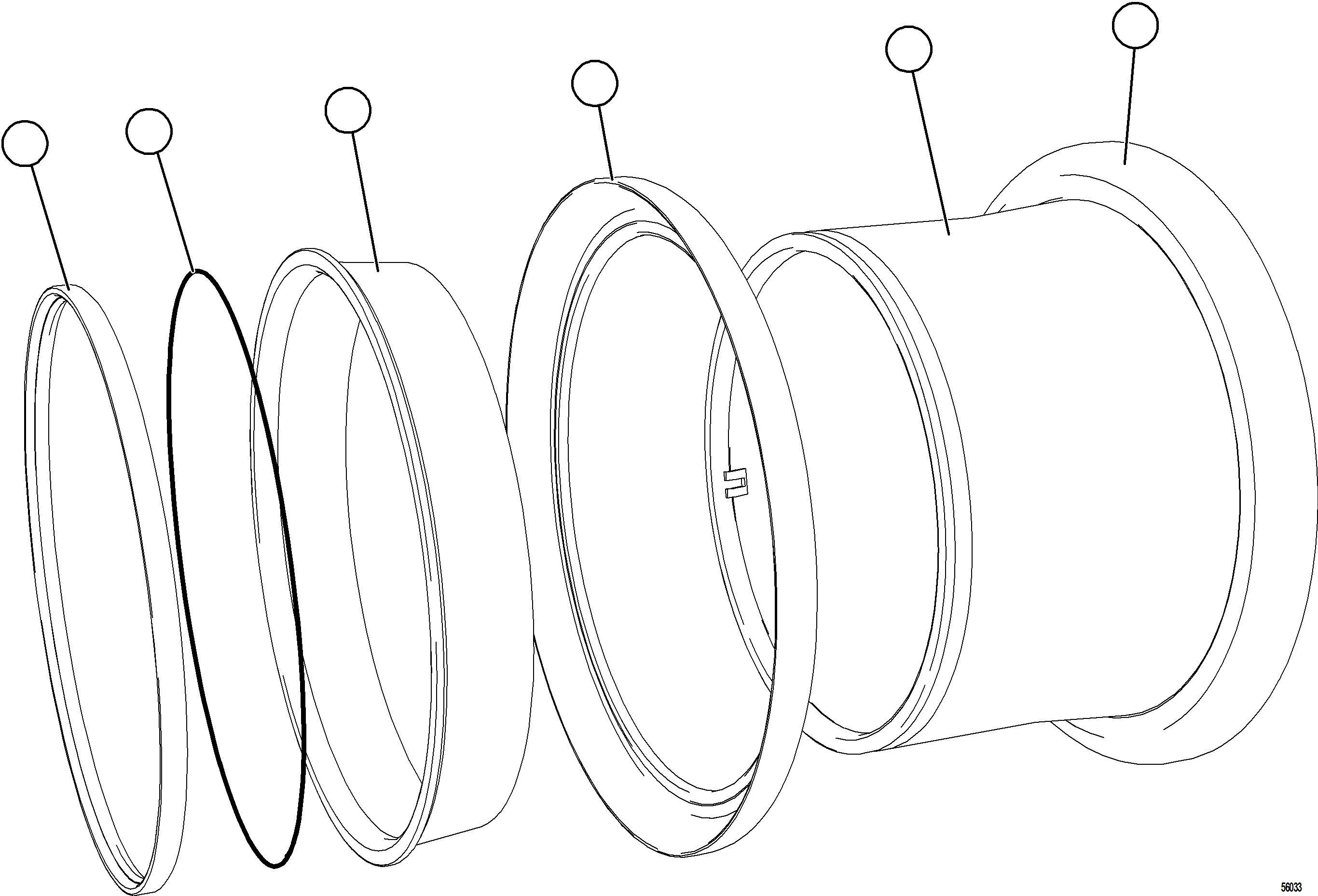 Komatsu parts book diagram for AFE59-HF 930E-4 S/N A32095 & A32101 MOGALAKWENA: RIM ASSEMBLY, TAPER LOCK