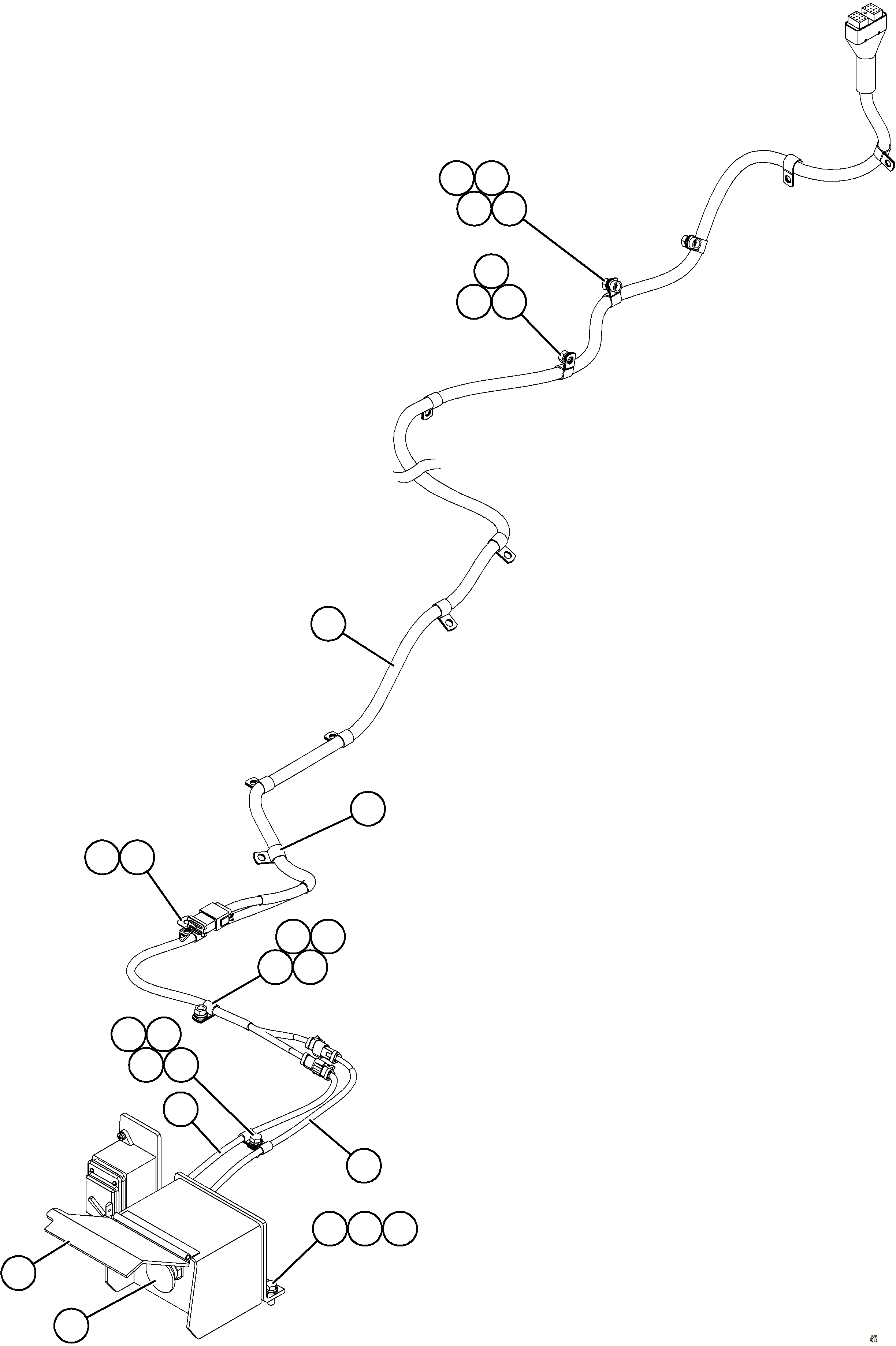 Komatsu parts book diagram for AFE59-HF 930E-4 S/N A32095 & A32101 MOGALAKWENA: EMERGENCY SHUTDOWN SWITCH