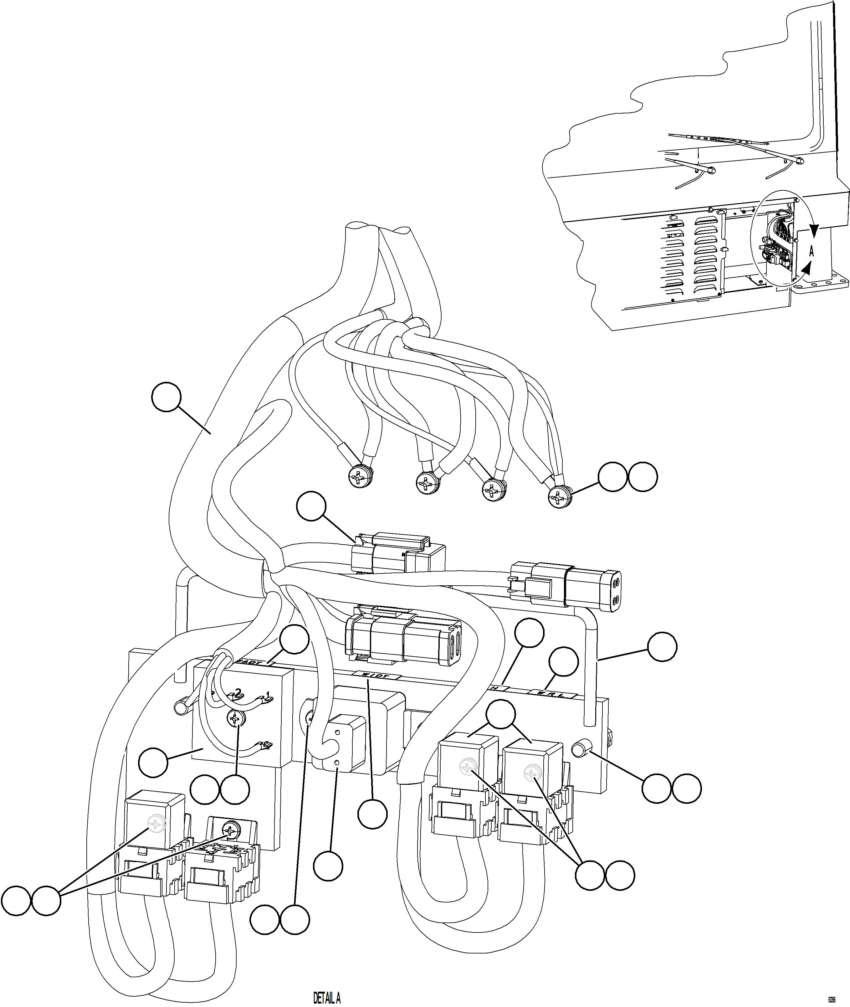 Komatsu parts book diagram for AFE59-HF 930E-4 S/N A32095 & A32101 MOGALAKWENA: WIPER/WASHER TIMER DELAY MODULES