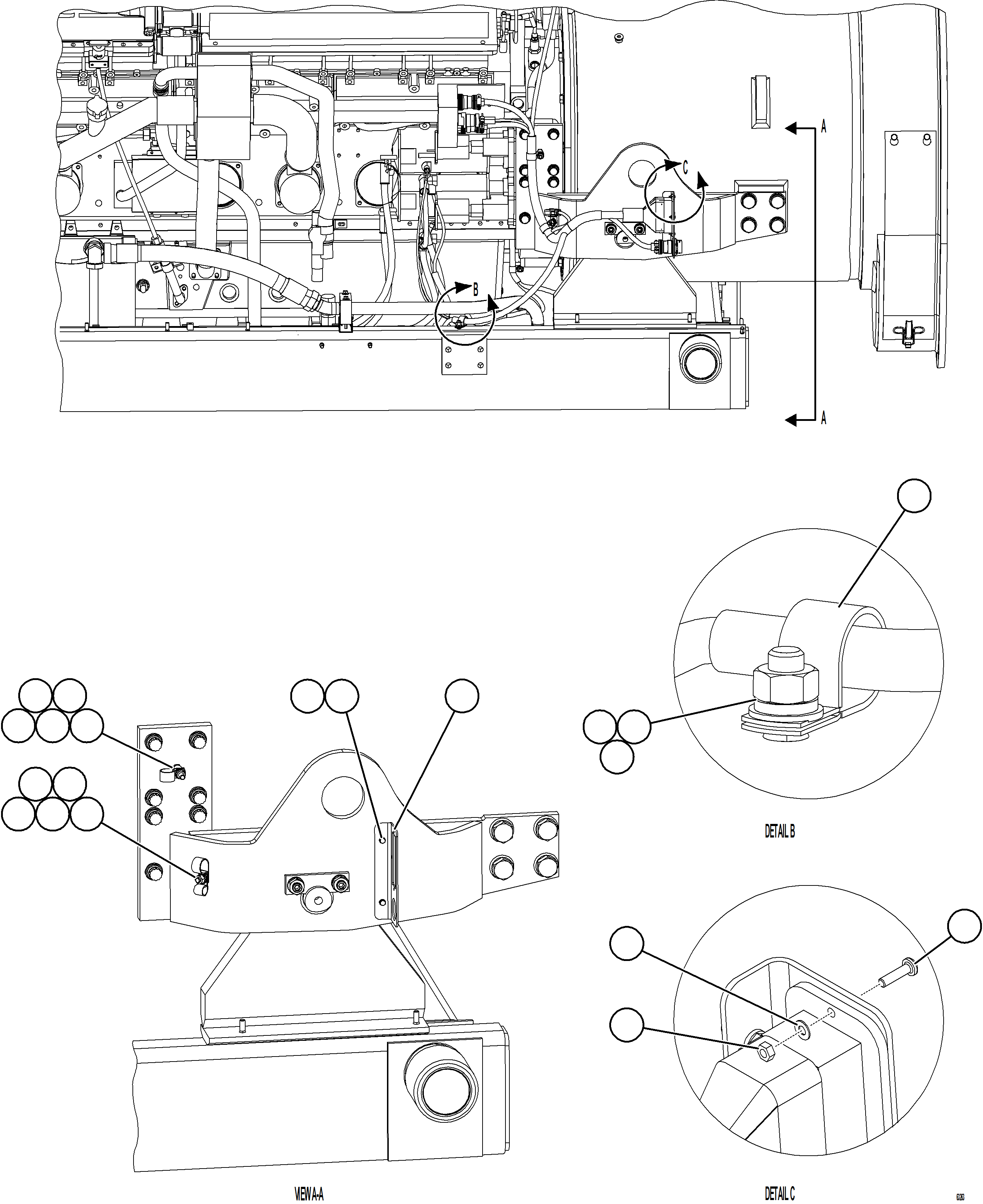 Komatsu parts book diagram for AFE59-HF 930E-4 S/N A32095 & A32101 MOGALAKWENA: STARTING SYSTEM WIRING    2/4
