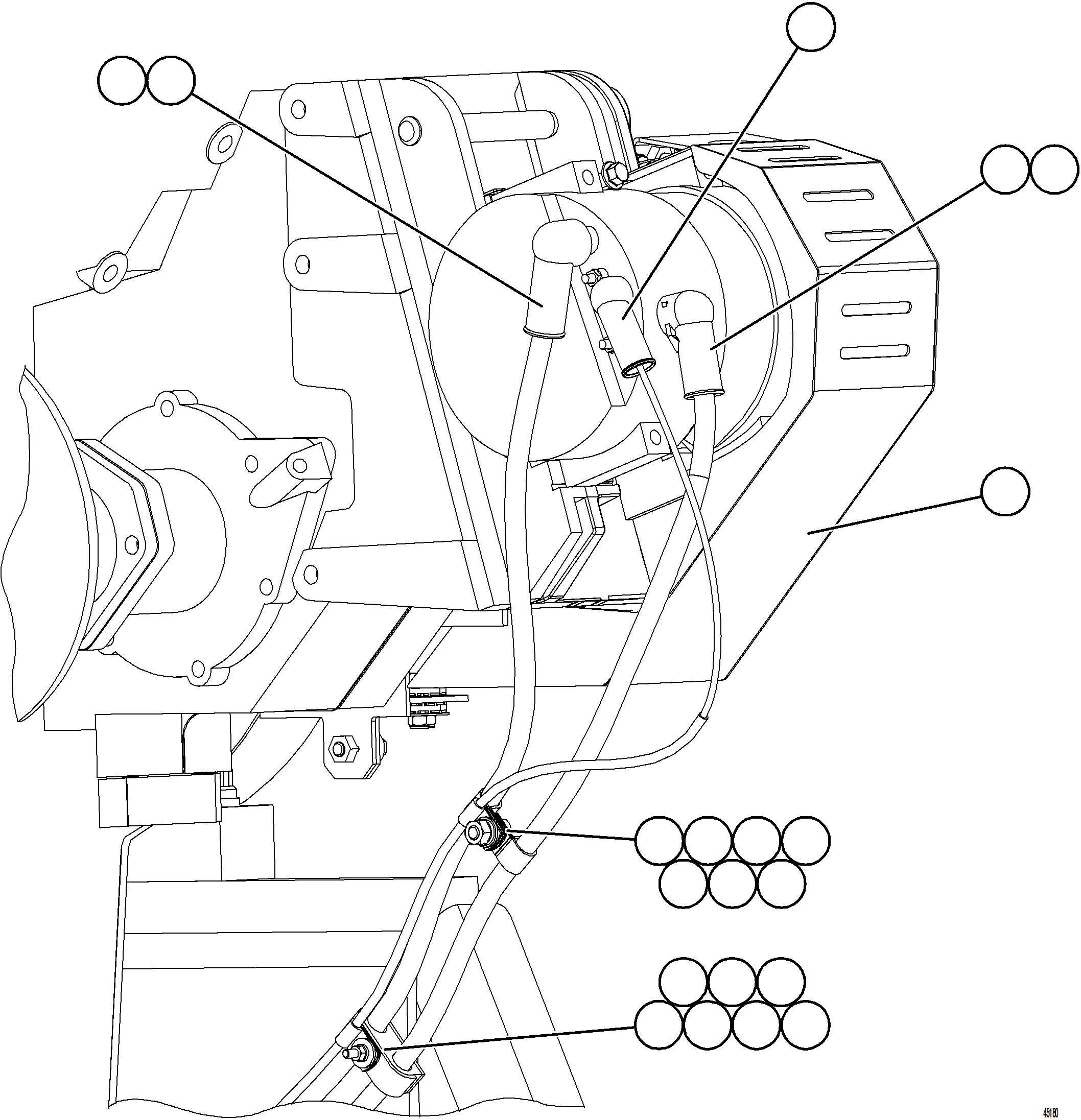 Komatsu parts book diagram for AFE59-HF 930E-4 S/N A32095 & A32101 MOGALAKWENA: STARTING SYSTEM WIRING    4/4