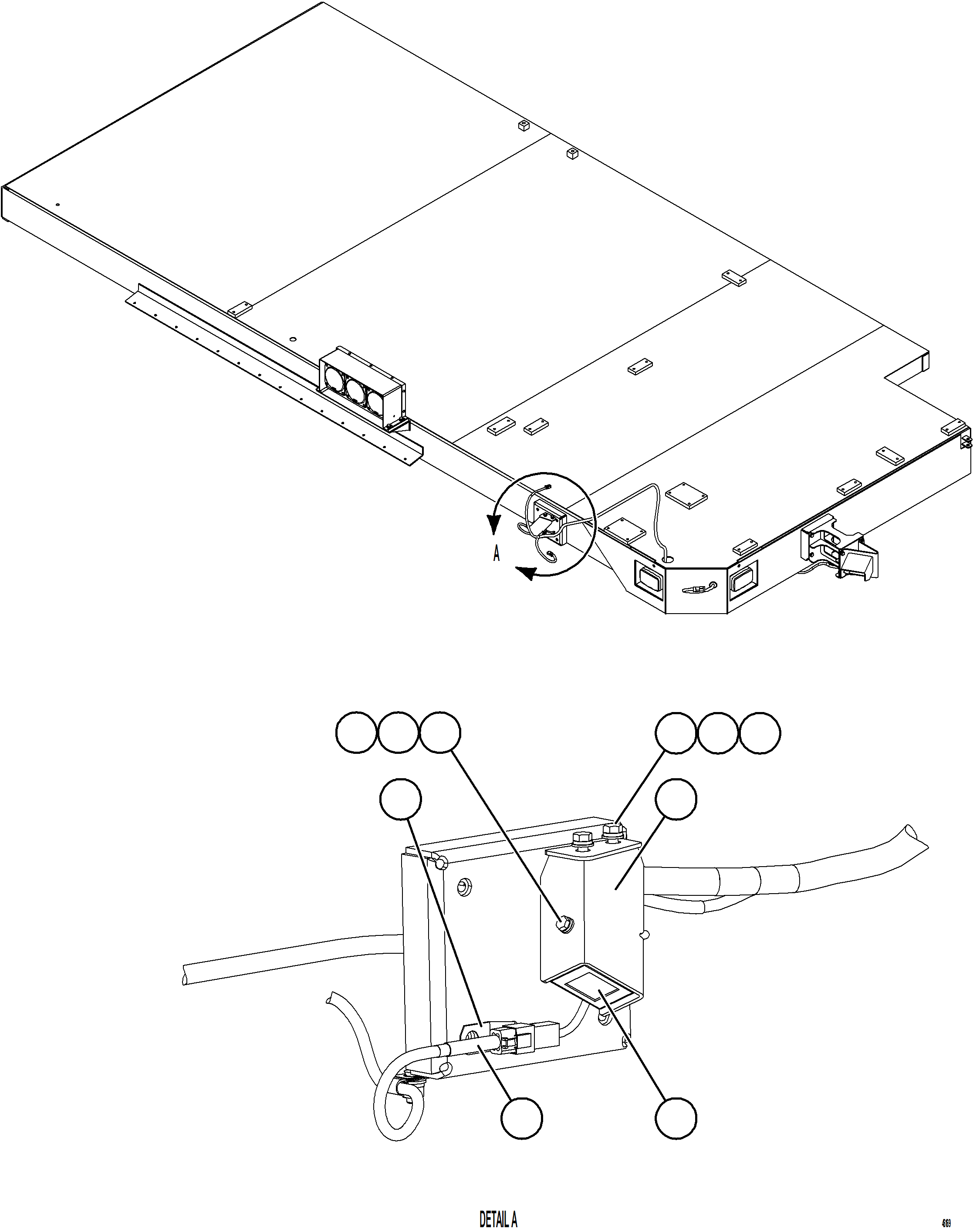 Komatsu parts book diagram for AFE59-HF 930E-4 S/N A32095 & A32101 MOGALAKWENA: KOMVISION CAMERA INSTALLATION - RIGHT